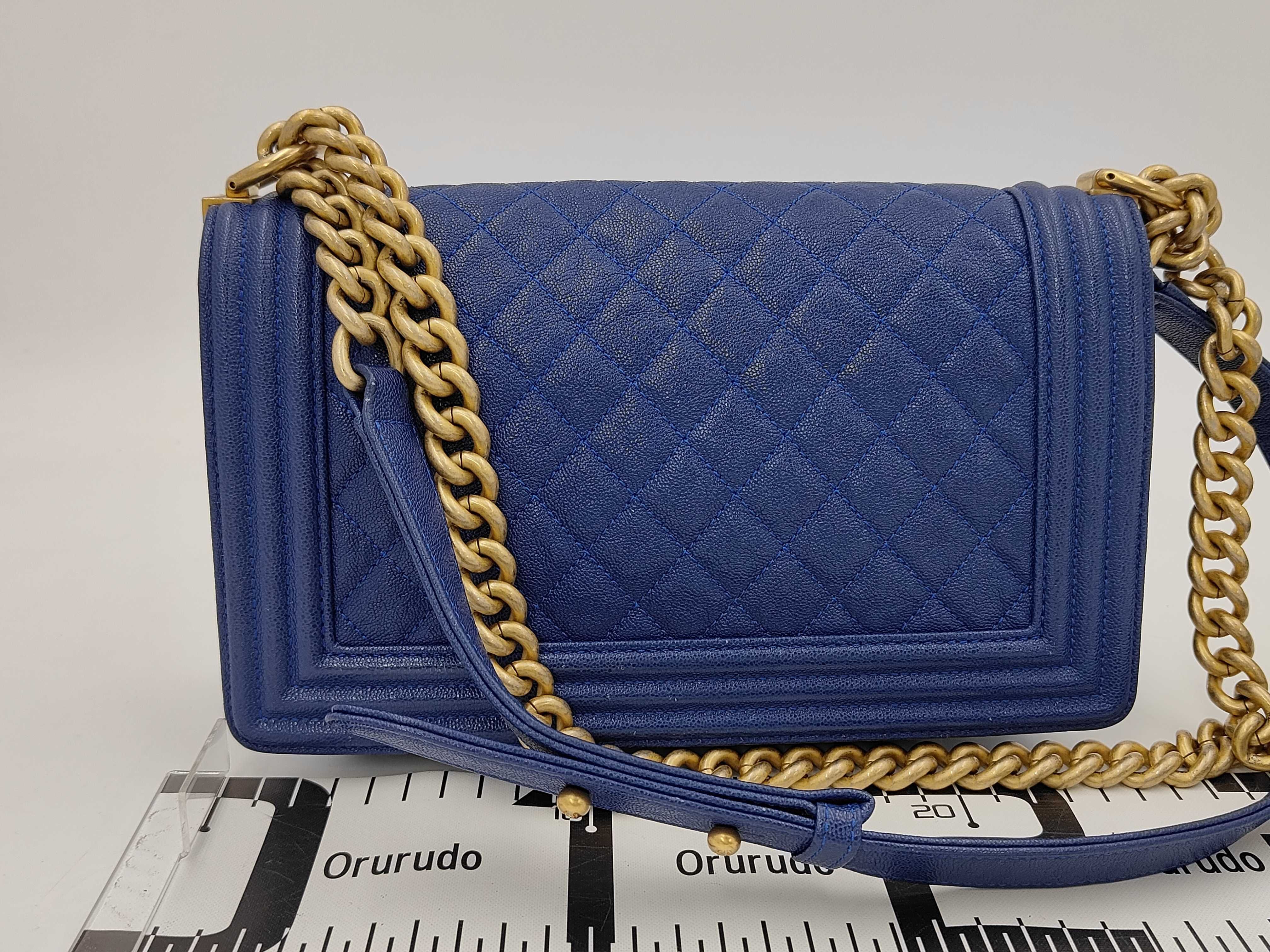 Blue Boy Caviar Skin Shoulder Bag 27911924 Shoulder Bag — view 2