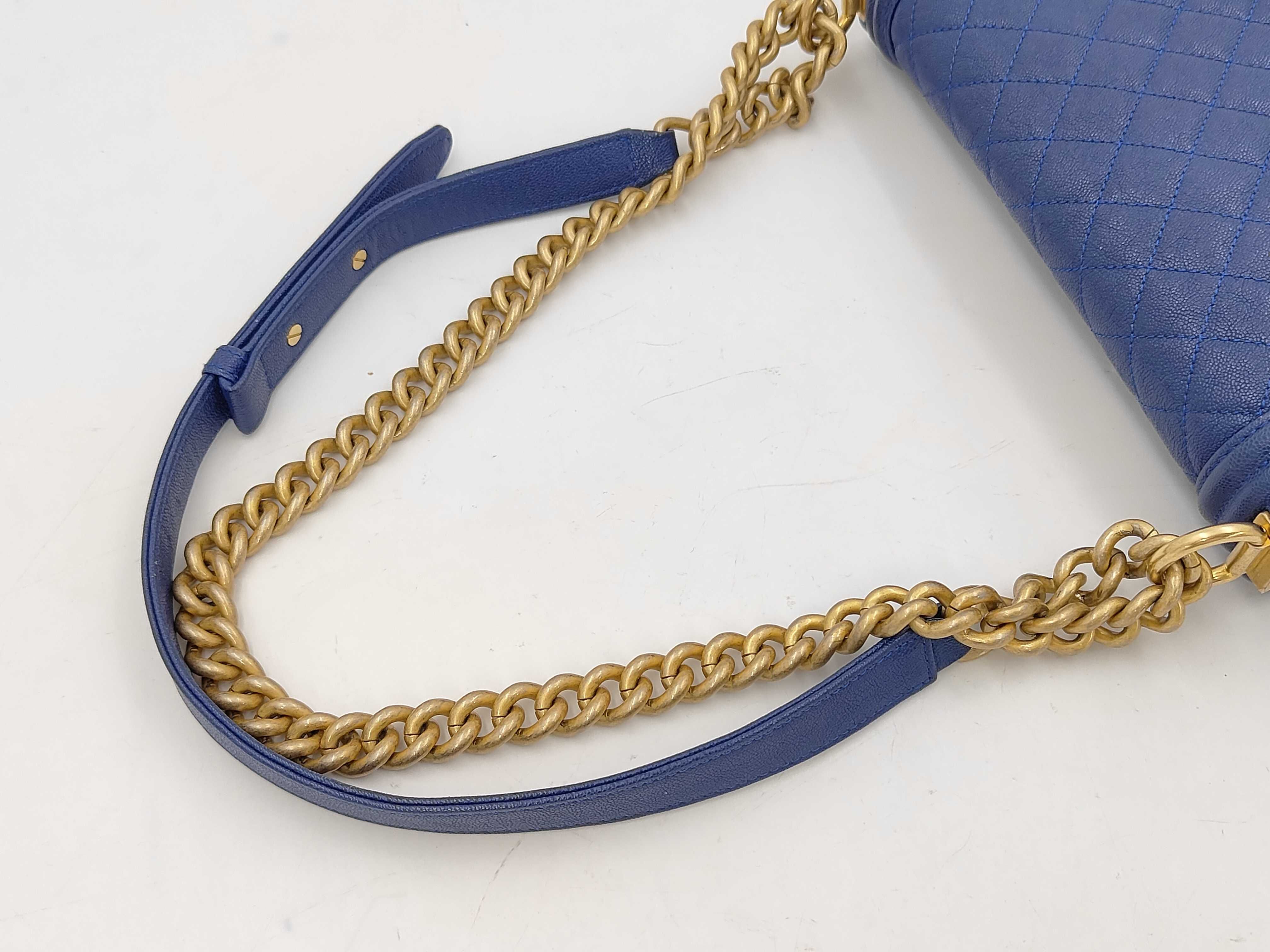Blue Boy Caviar Skin Shoulder Bag 27911924 Shoulder Bag — view 5