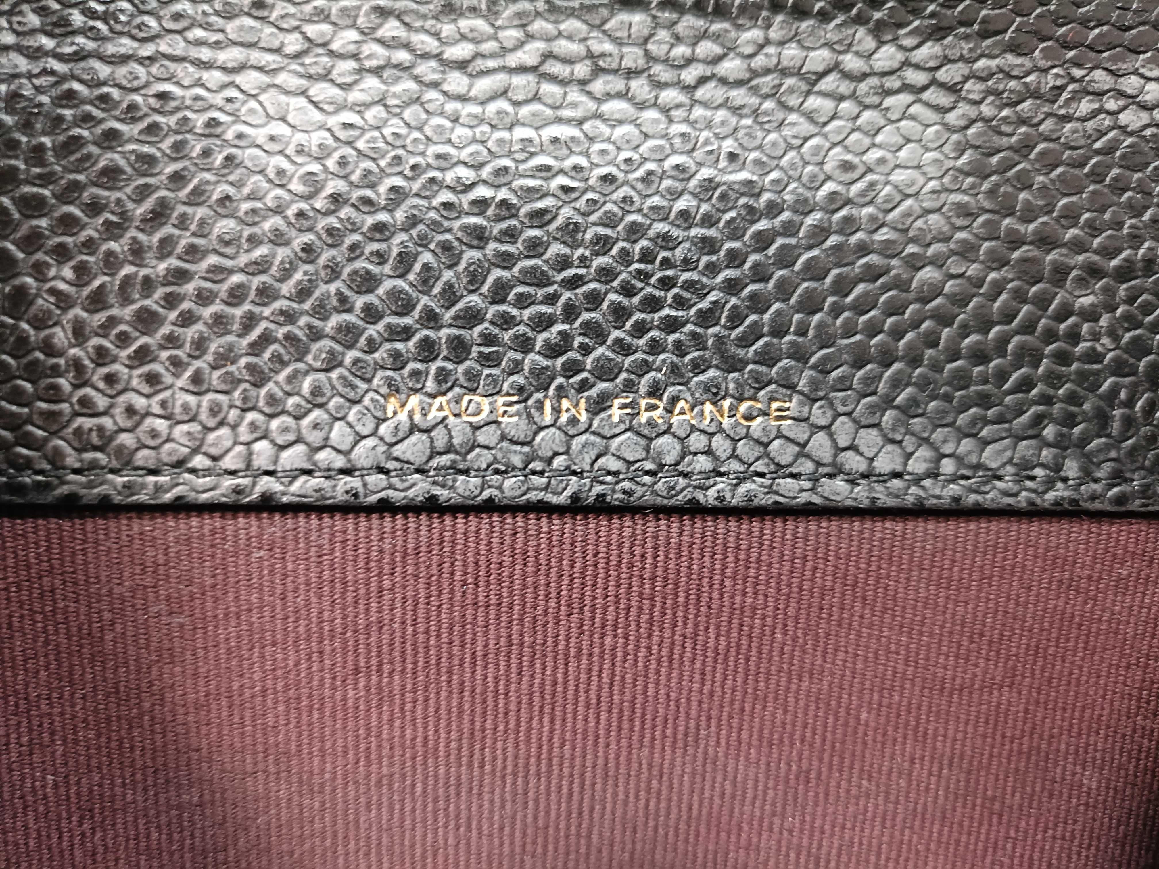 Matelassé Classic Flap Card Case, Caviar Leather, Black Coin Purse — view 13