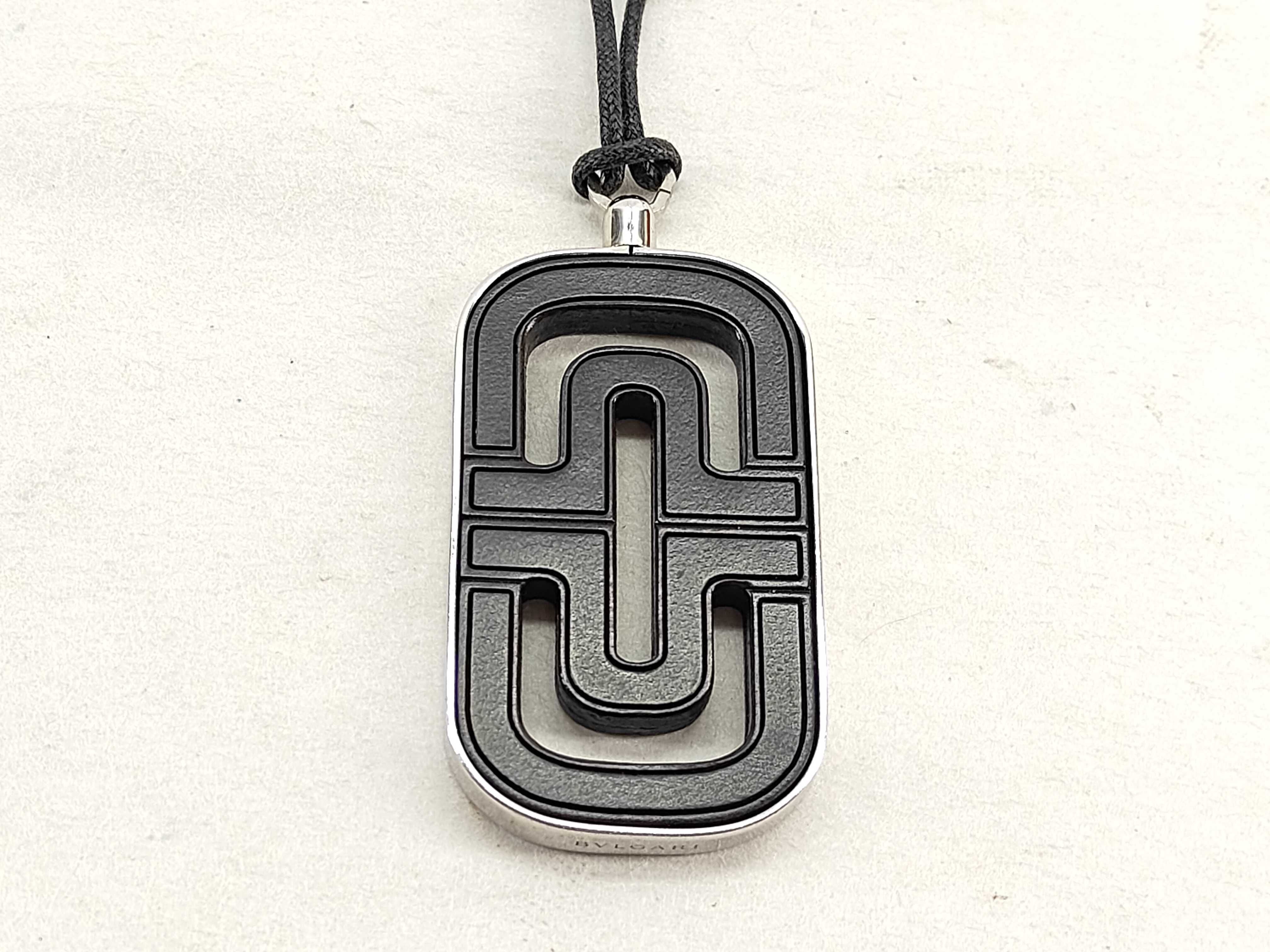 Parentesi Necklace, Leather, SV925, 29.2g