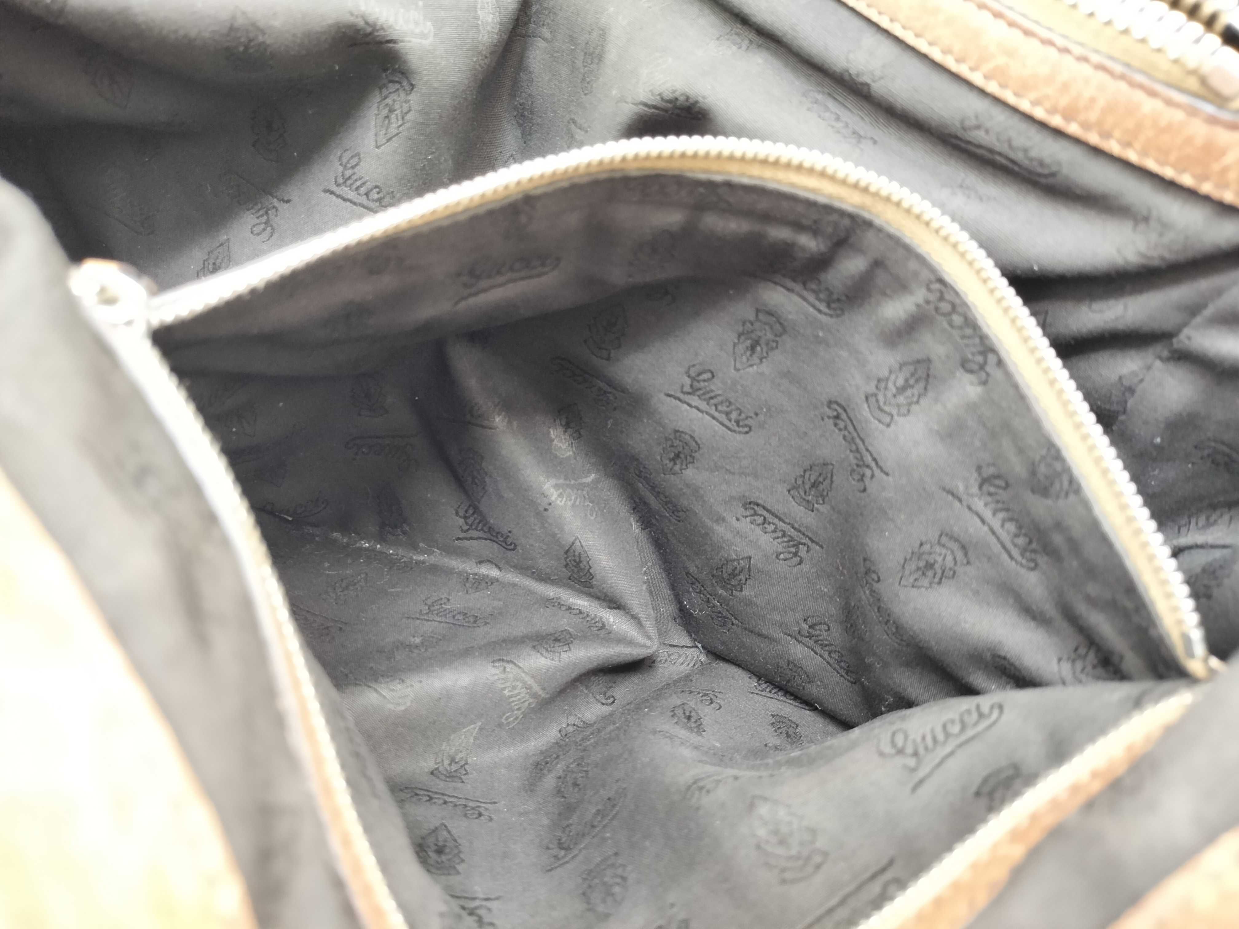 Bamboo Braided Handle Leather Tote Bag — view 14