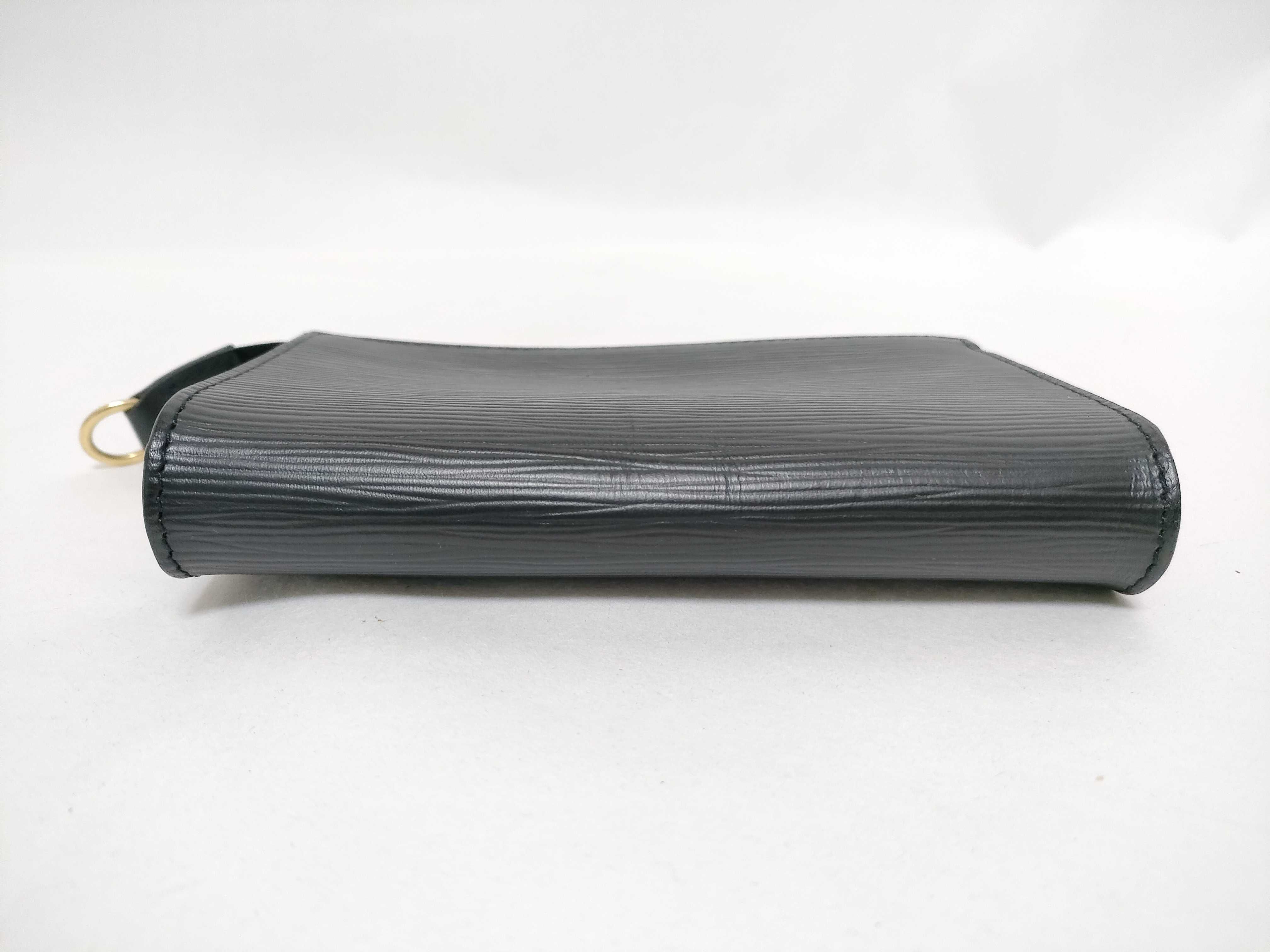 Epi Leather Pouch (Black) — view 6