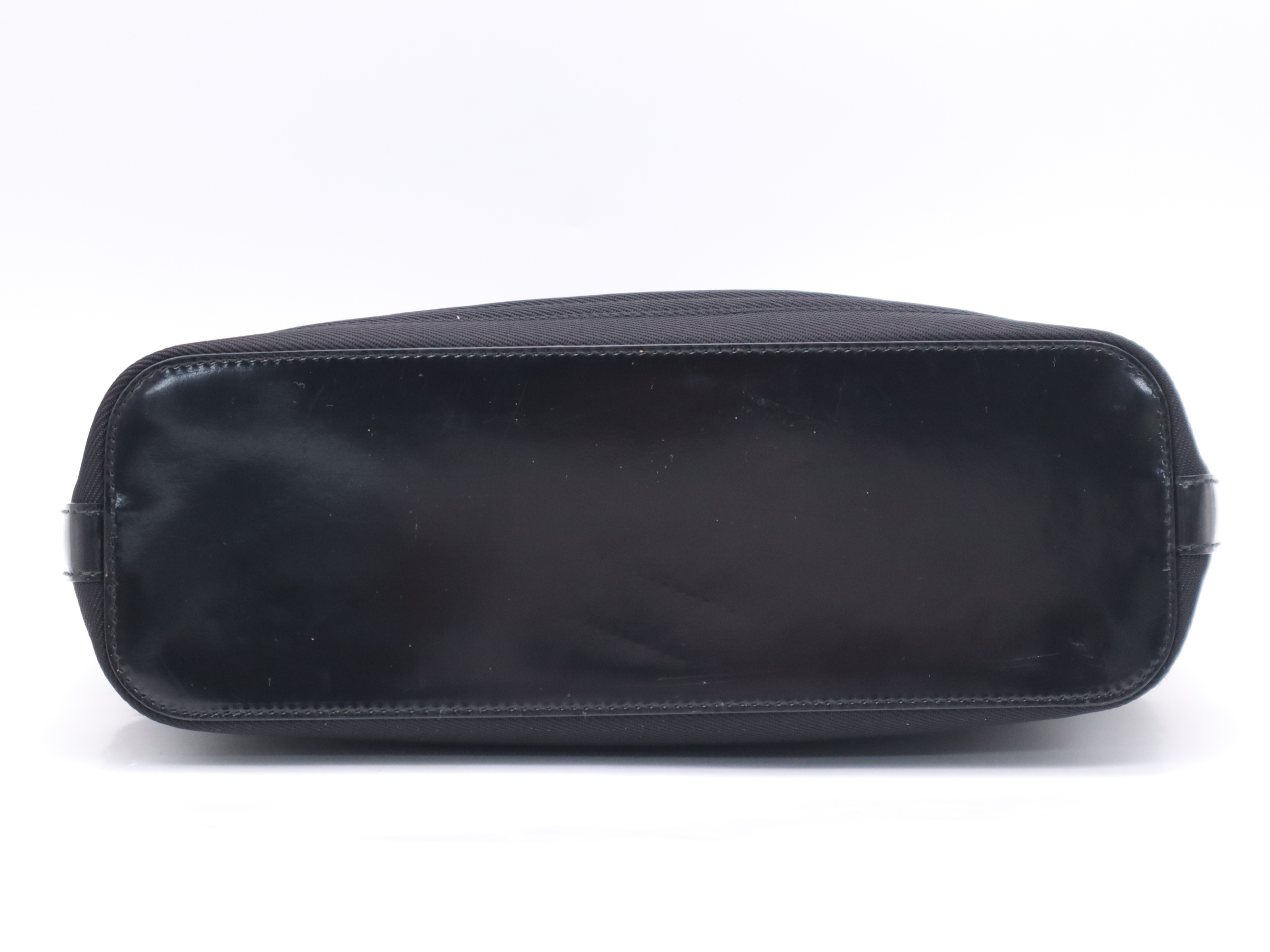 000-1998-0588 Bamboo Handbag, Black, Silver Hardware — view 4