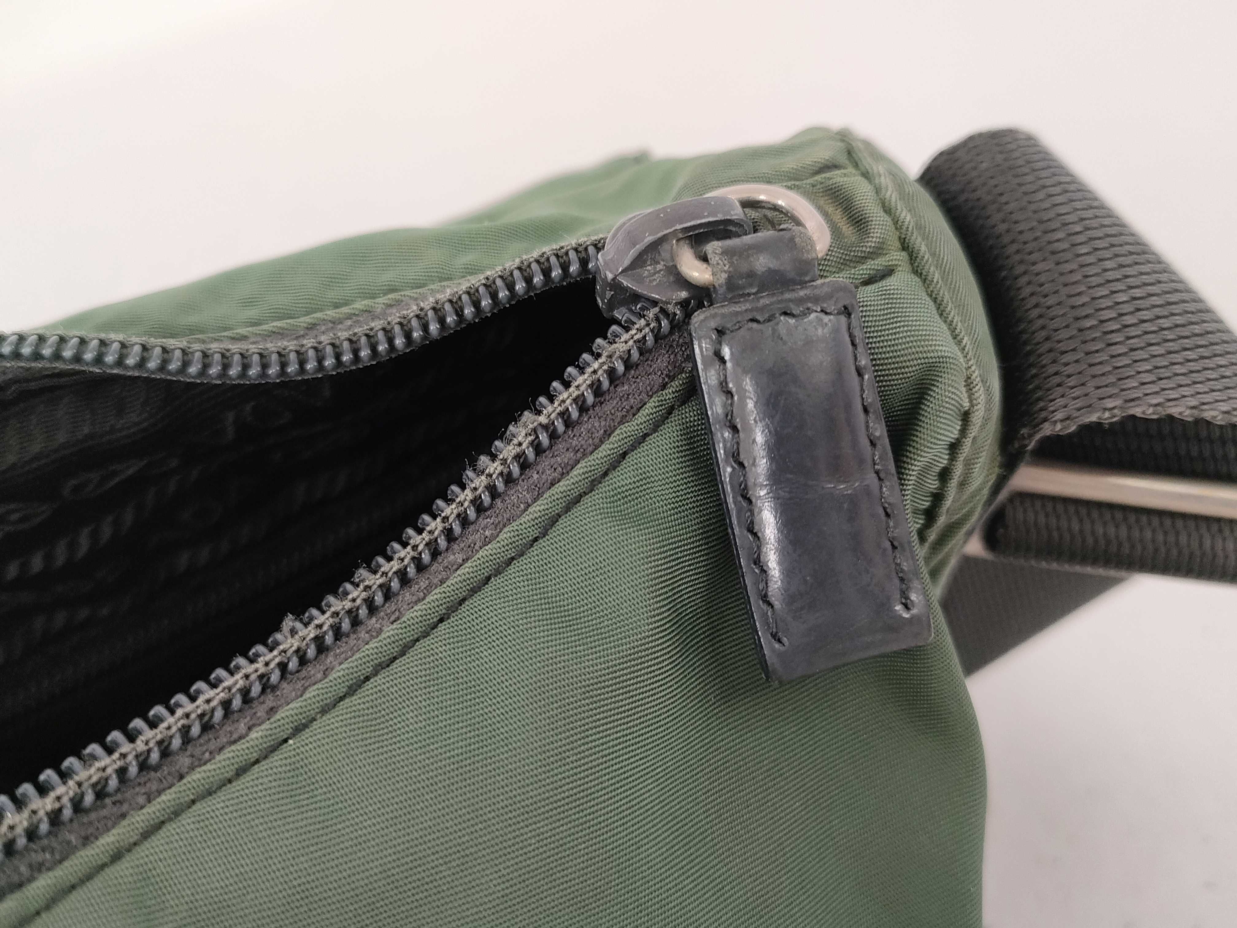 Nylon Shoulder Bag, Khaki Nylon Shoulder Bag — view 14