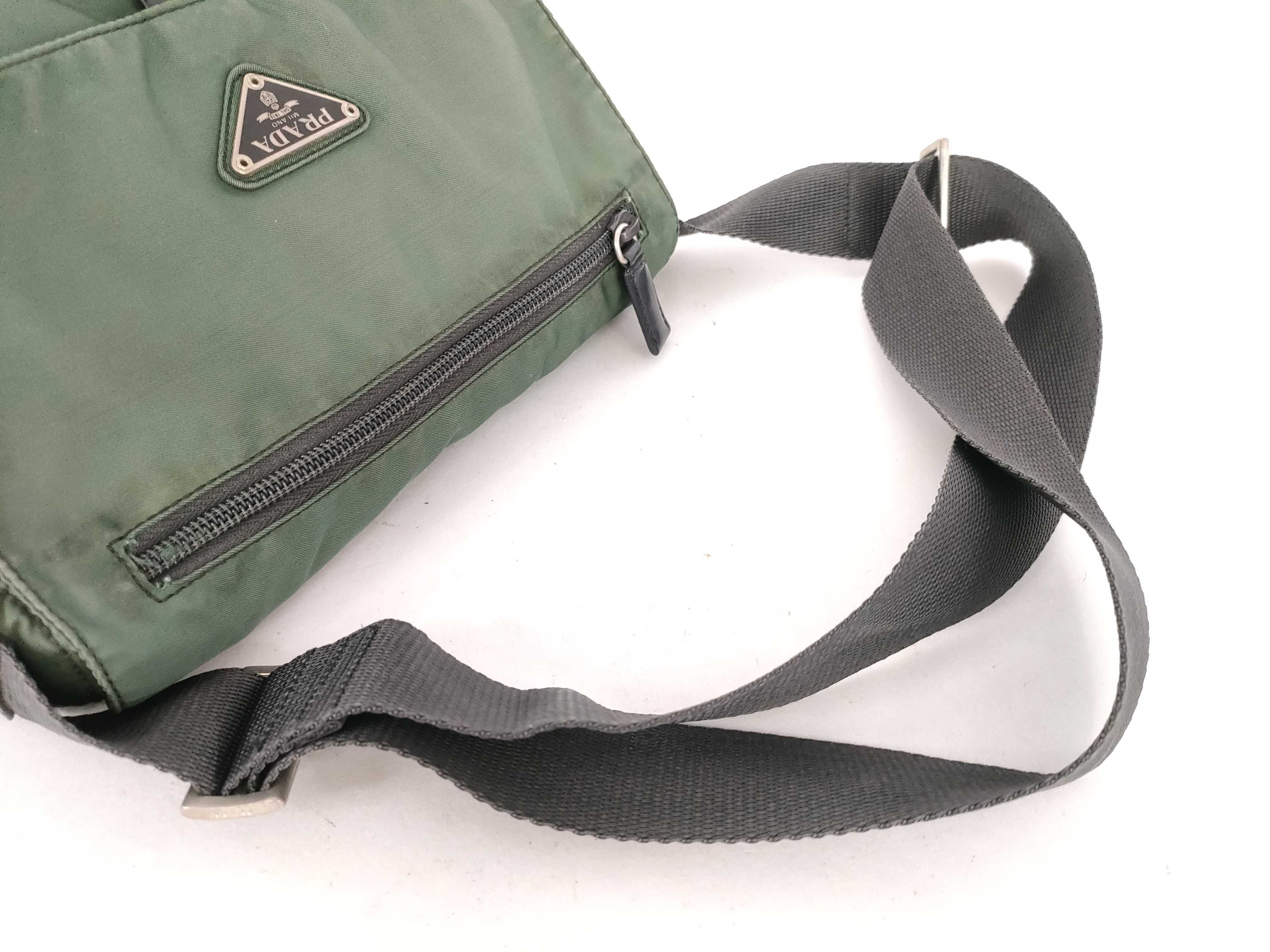 Nylon Shoulder Bag, Khaki Nylon Shoulder Bag — view 3