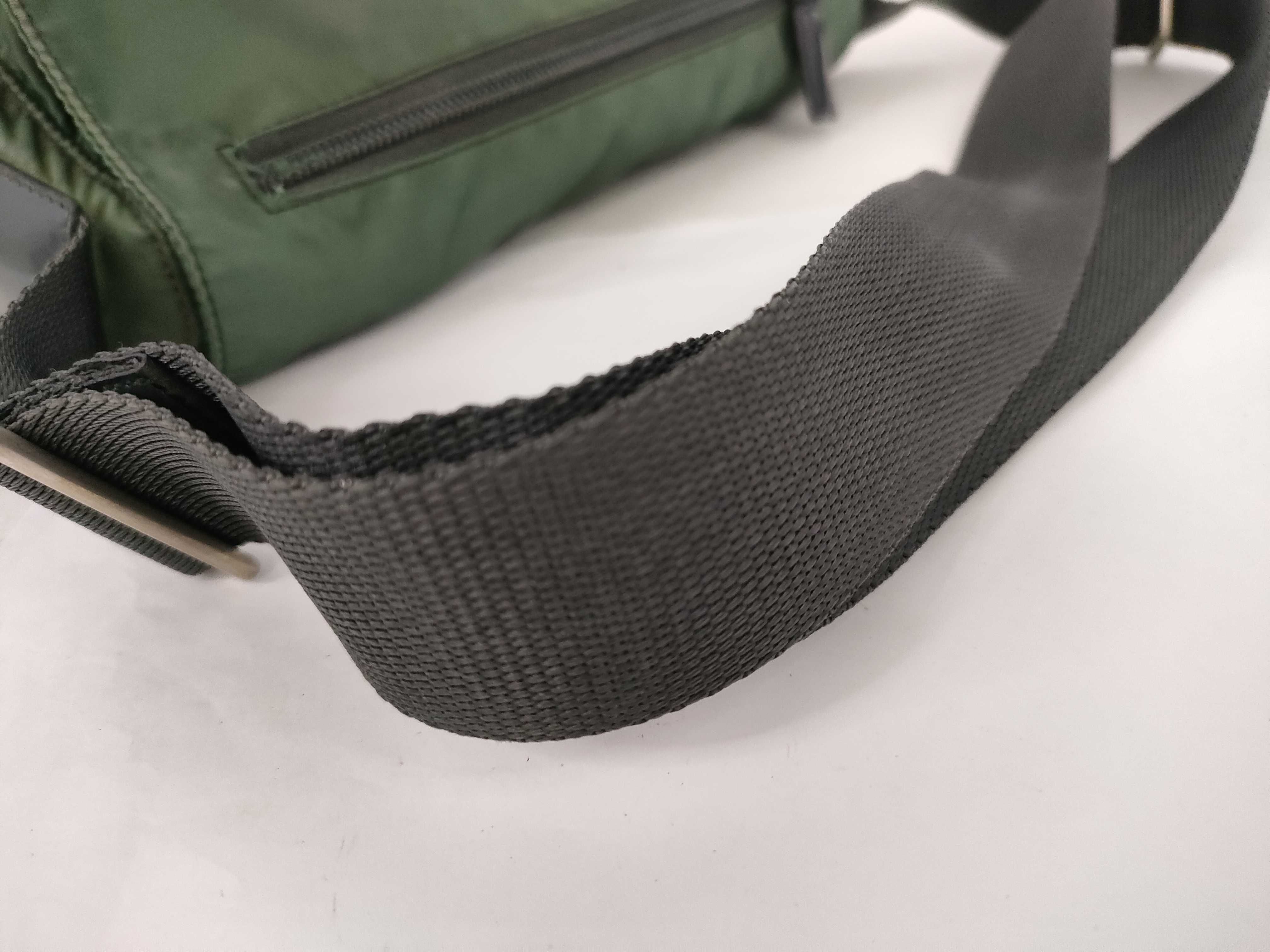 Nylon Shoulder Bag, Khaki Nylon Shoulder Bag — view 4