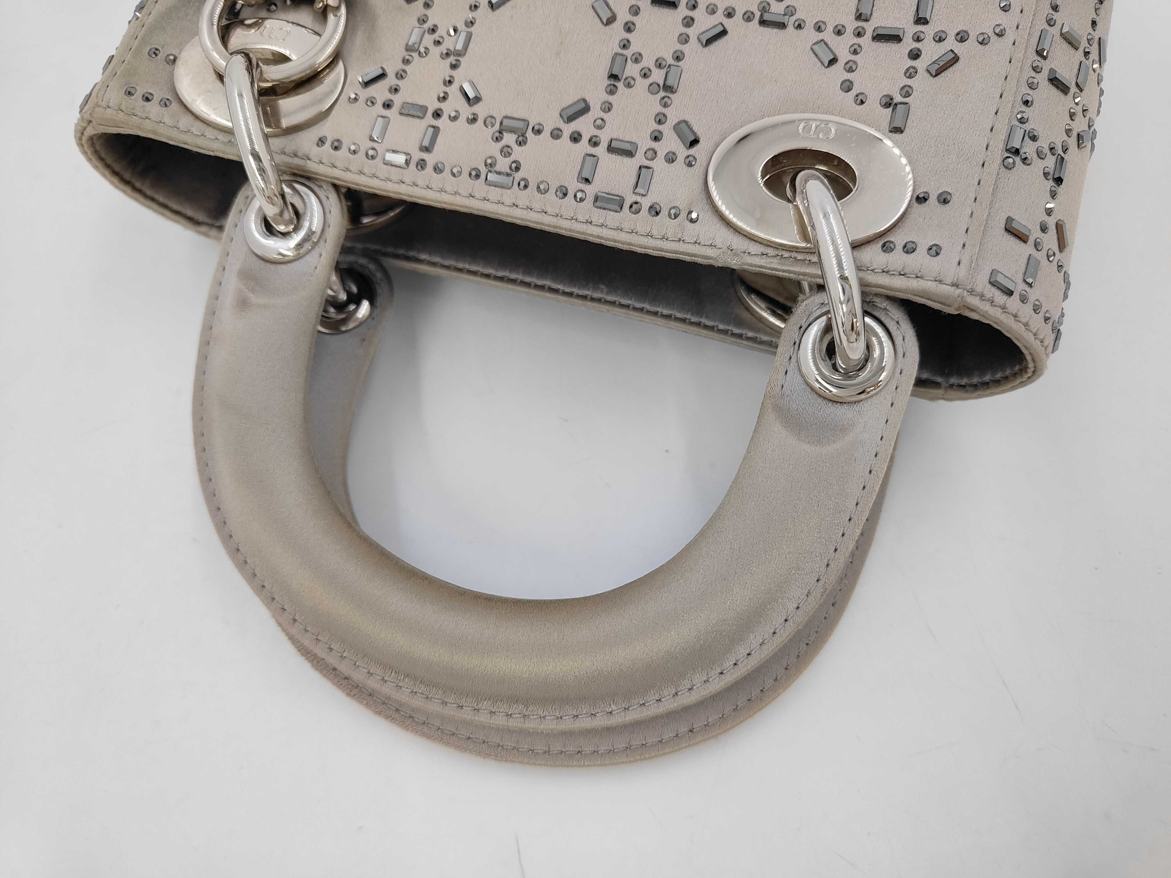 Lady Grey Cannage Satin Shoulder Bag/Handbag — view 4