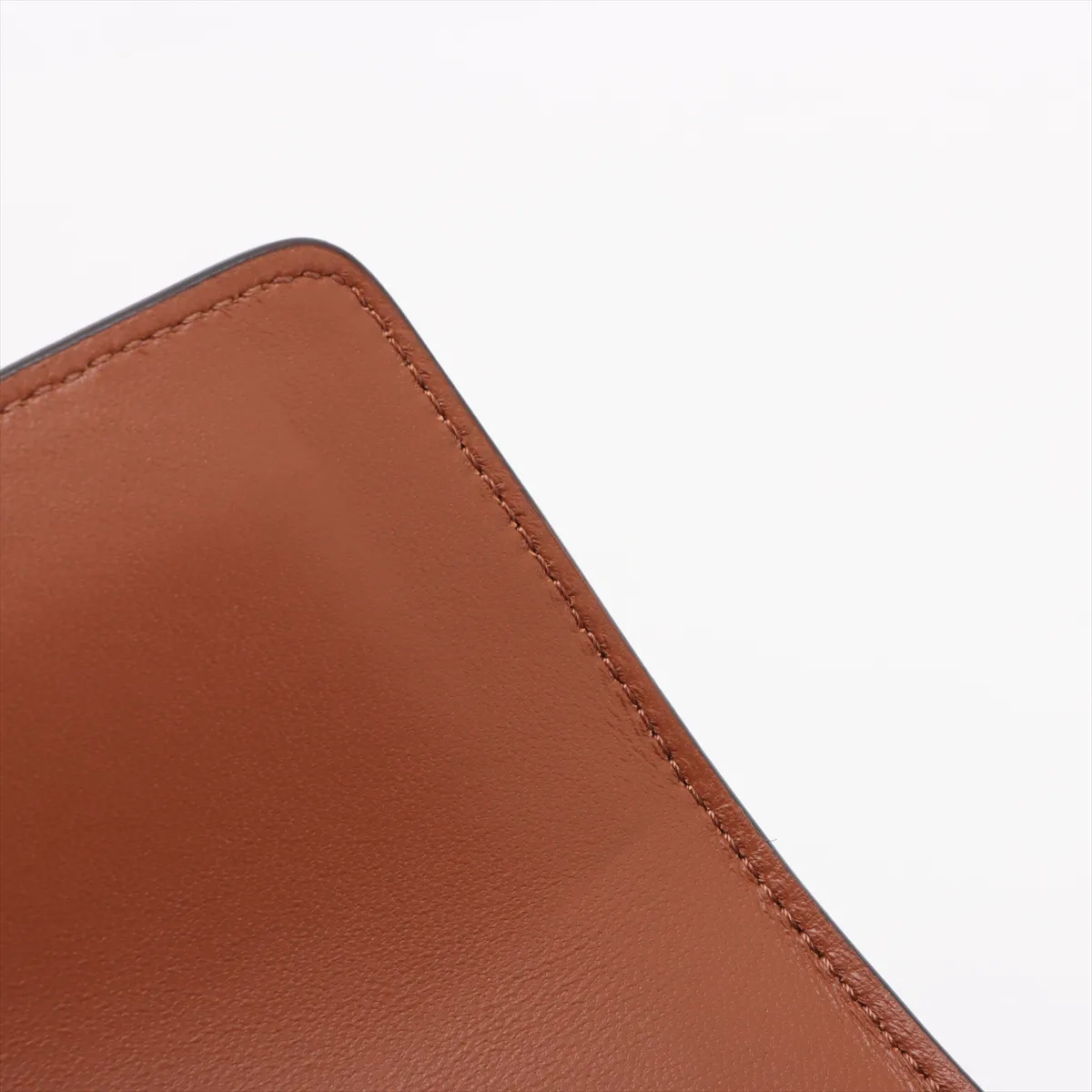Triomphe Teen PVC x Leather Shoulder Bag Brown — view 12