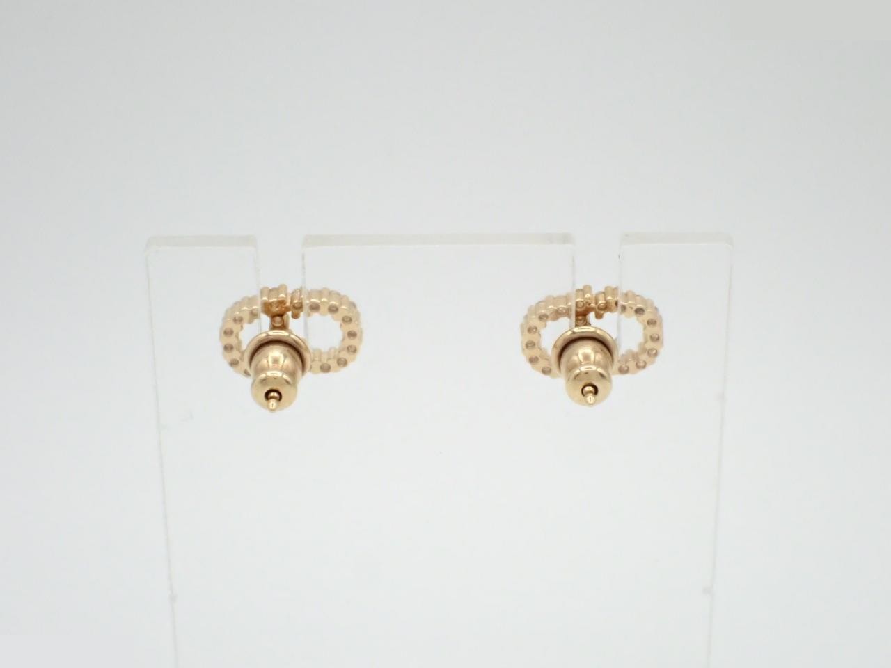 Gold earrings — view 2