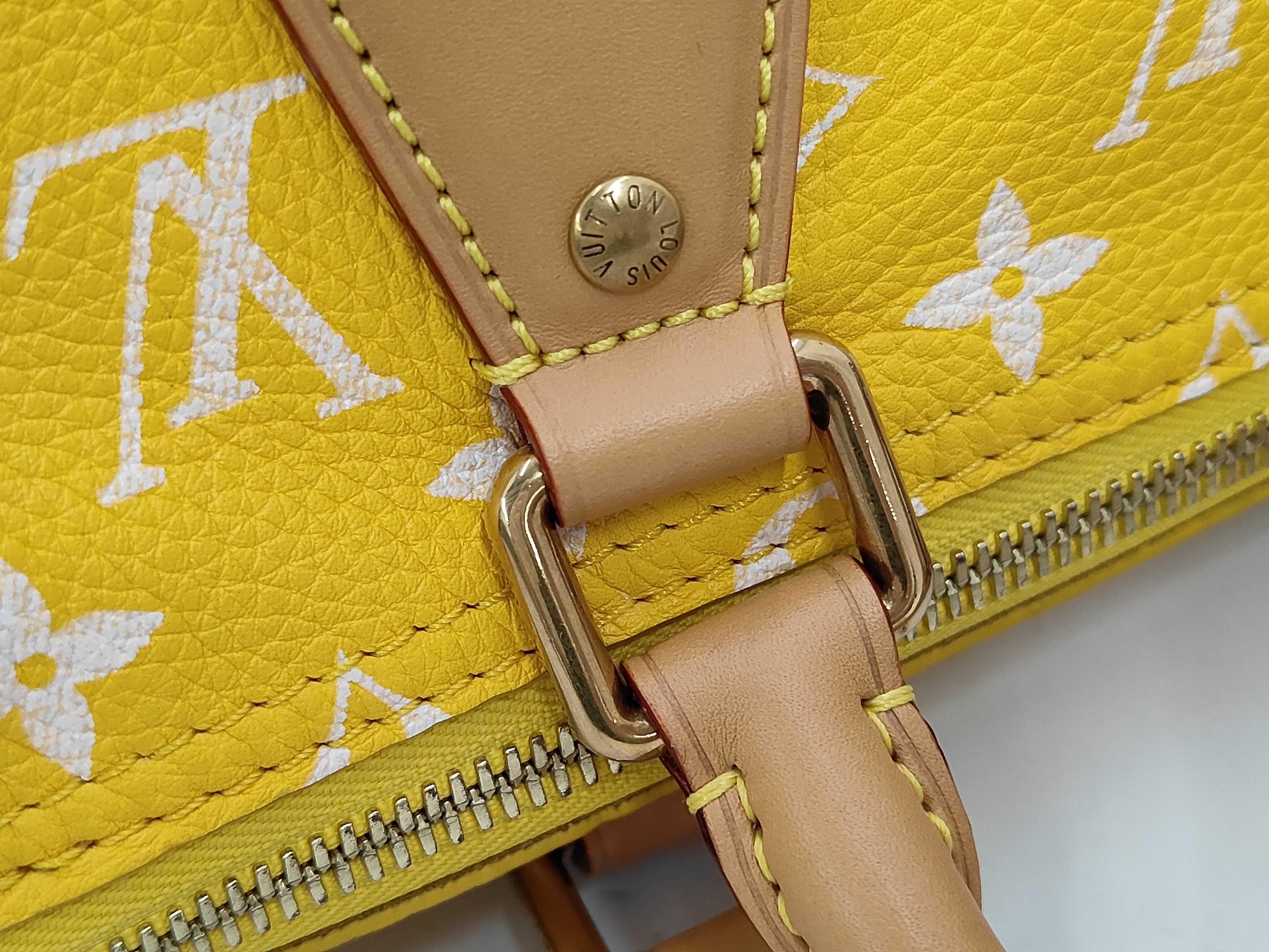 Monogram Speedy P9 Yellow Handbag — view 7