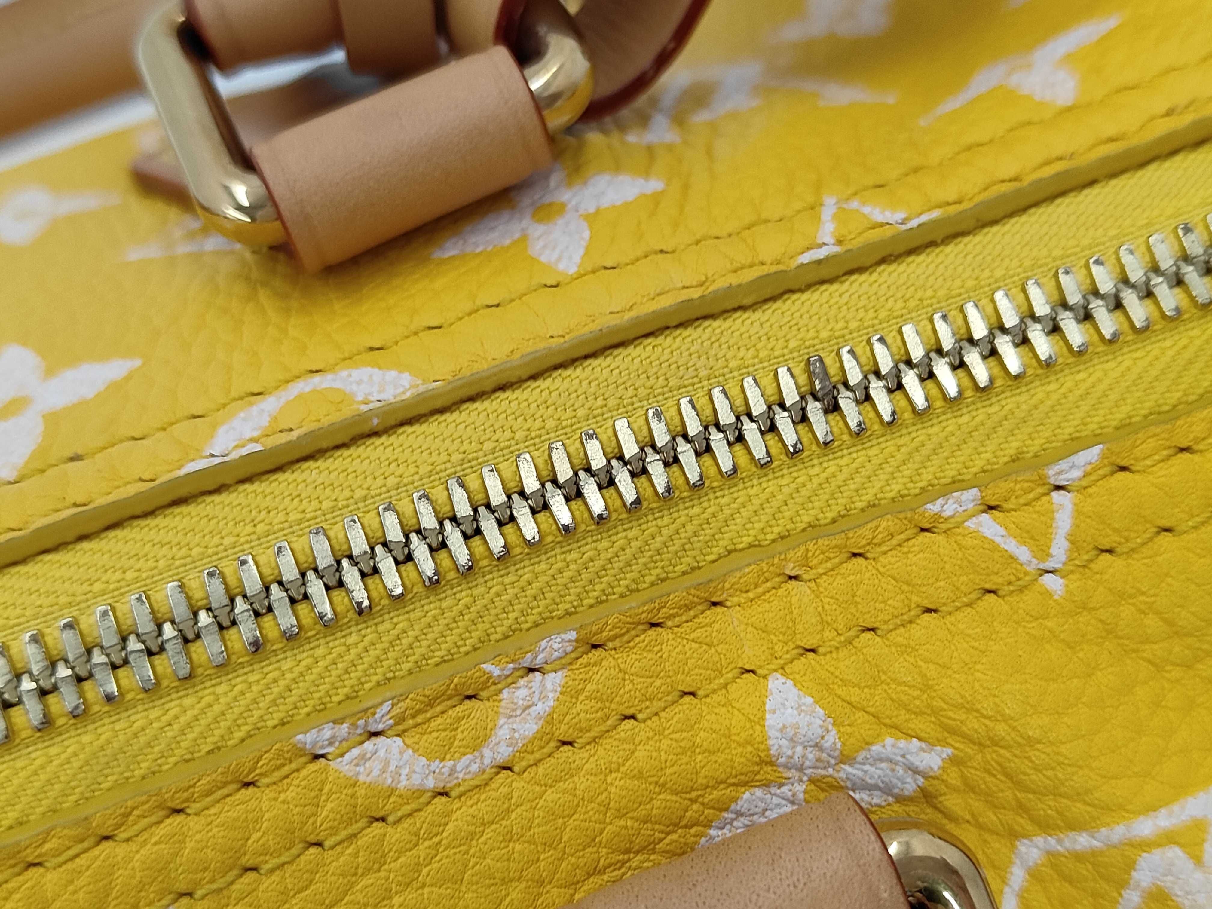 Monogram Speedy P9 Yellow Handbag — view 9