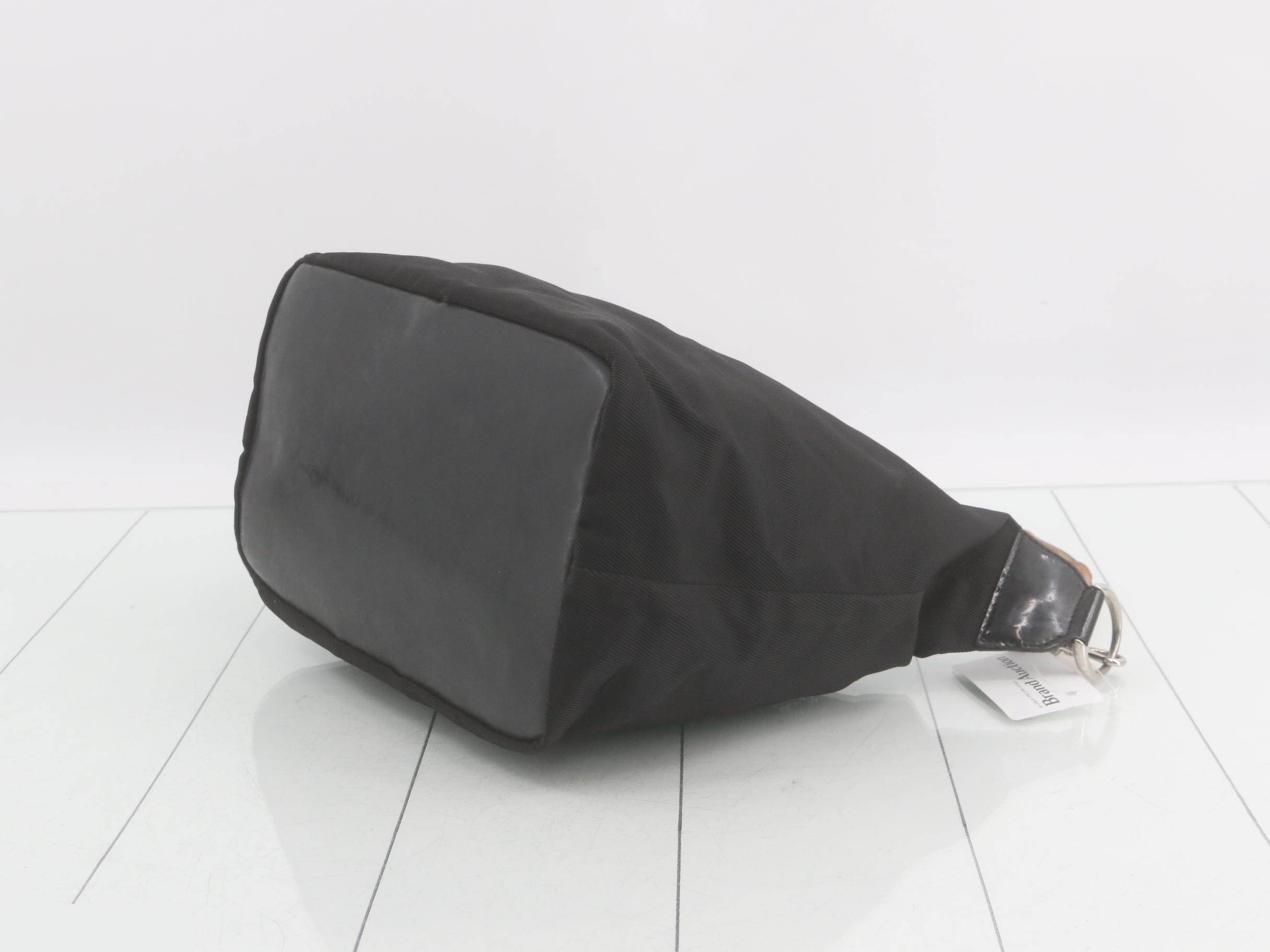Bamboo One-Shoulder Bag, Black — view 6
