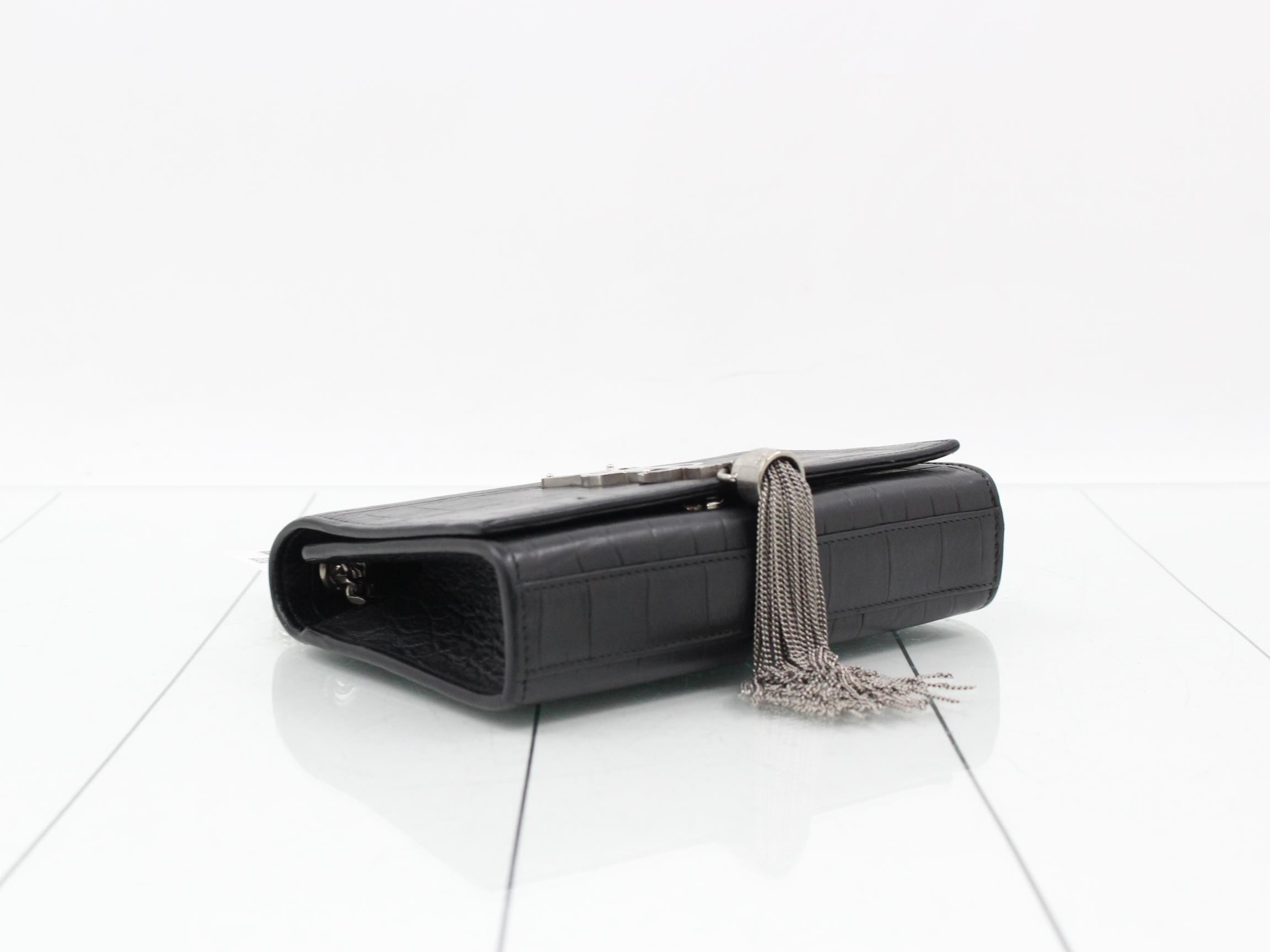 Kate Chain Shoulder Bag, Black — view 5