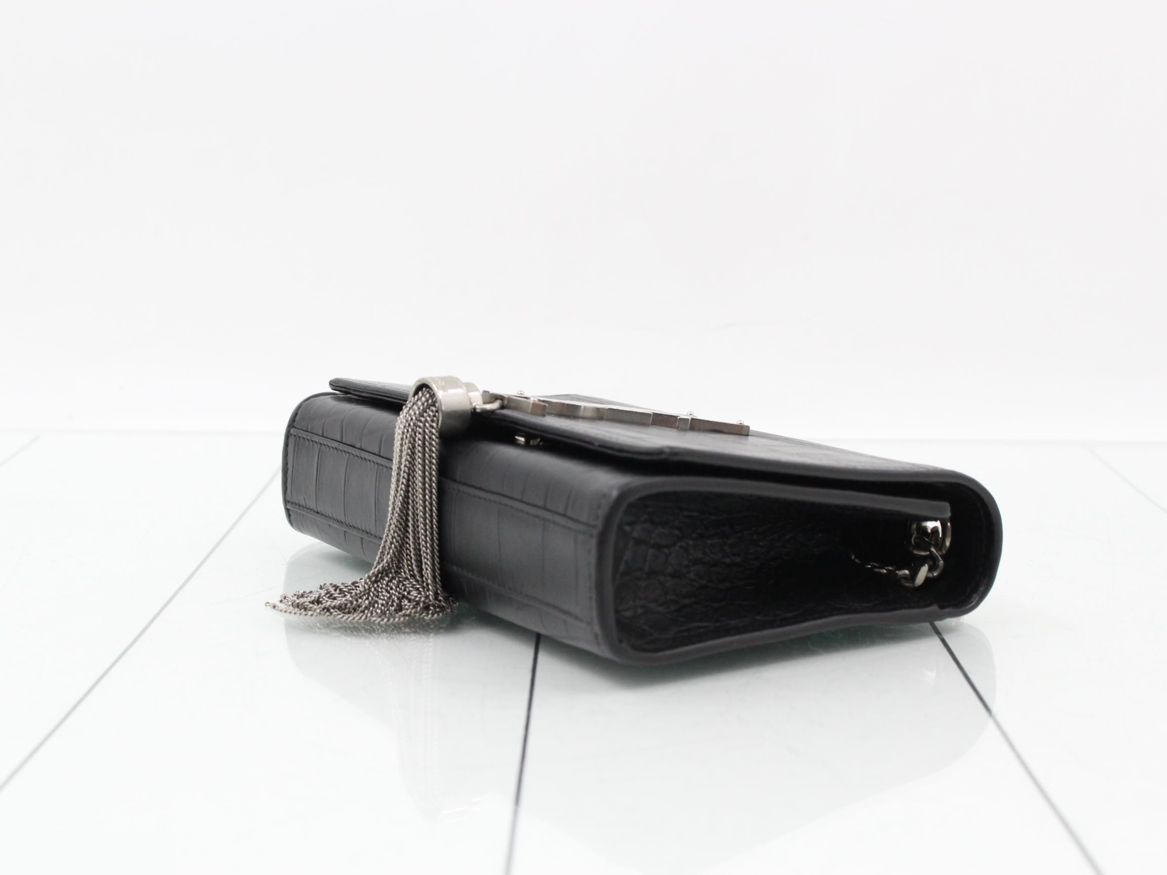 Kate Chain Shoulder Bag, Black — view 6