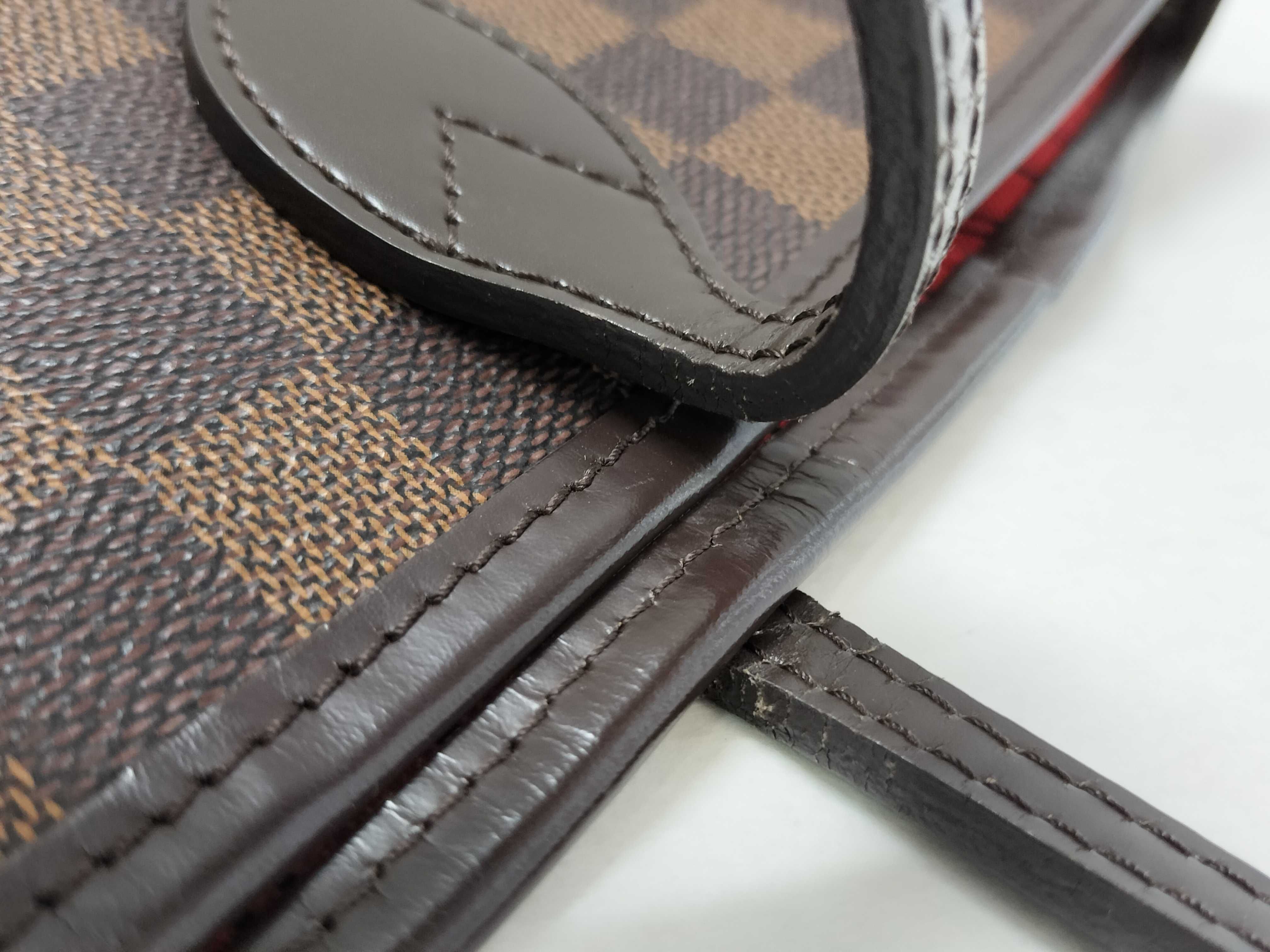 Damier Neverfull MM N51105 CA4133 Brown Tote Bag — view 5