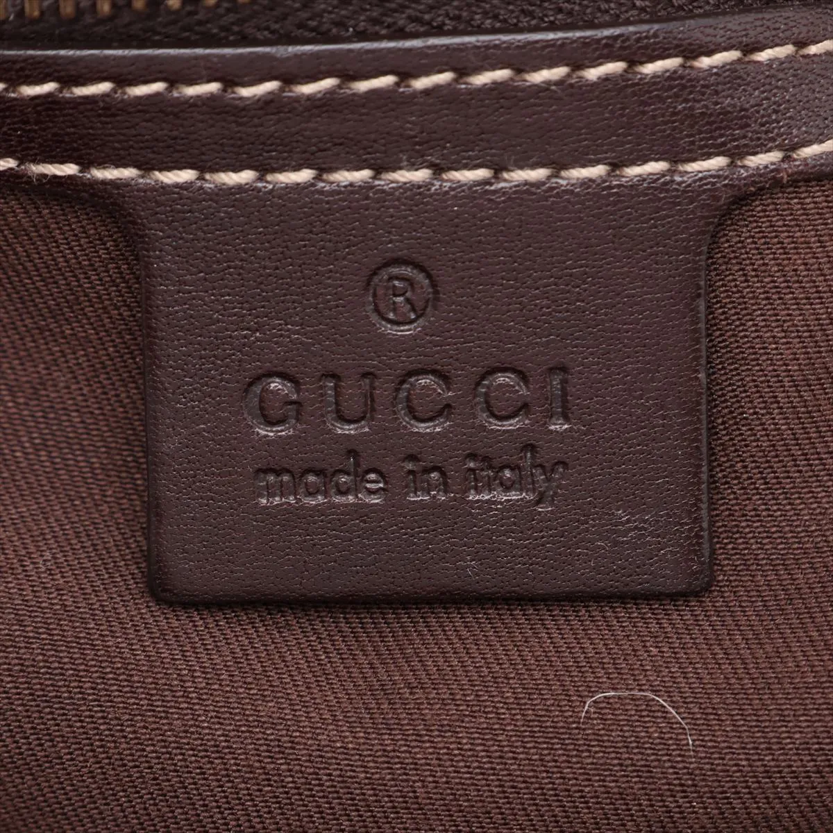 GG Canvas x Leather Tote Bag Brown 203624 — view 9