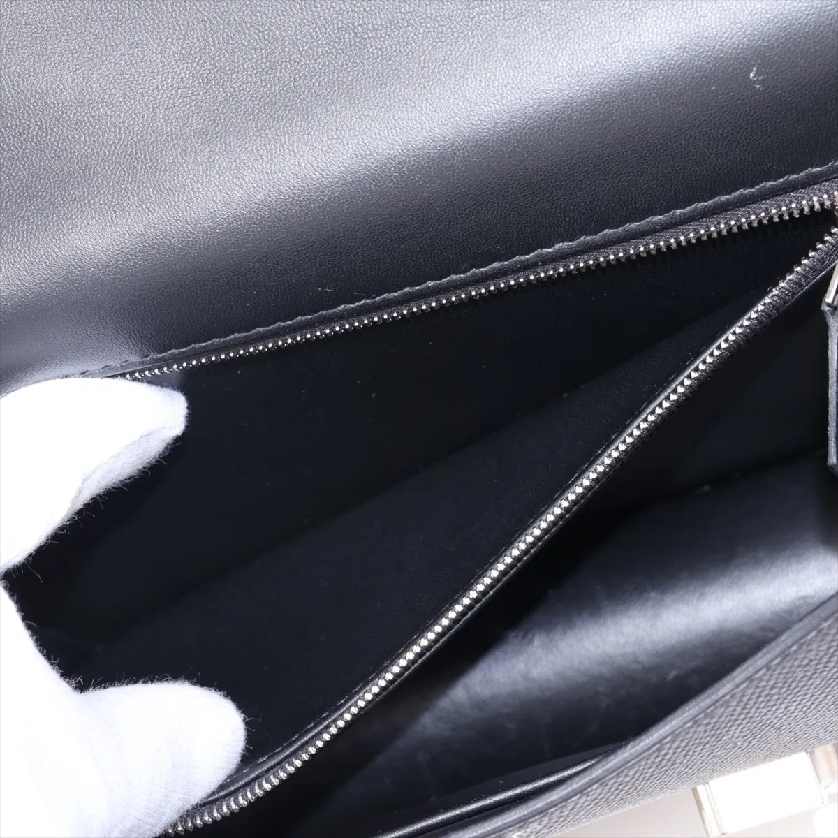 [Individually packaged] Hermes Constance 24 Miroir Veau Epsom Black Silver Hardware K:2025 with mirror — view 6