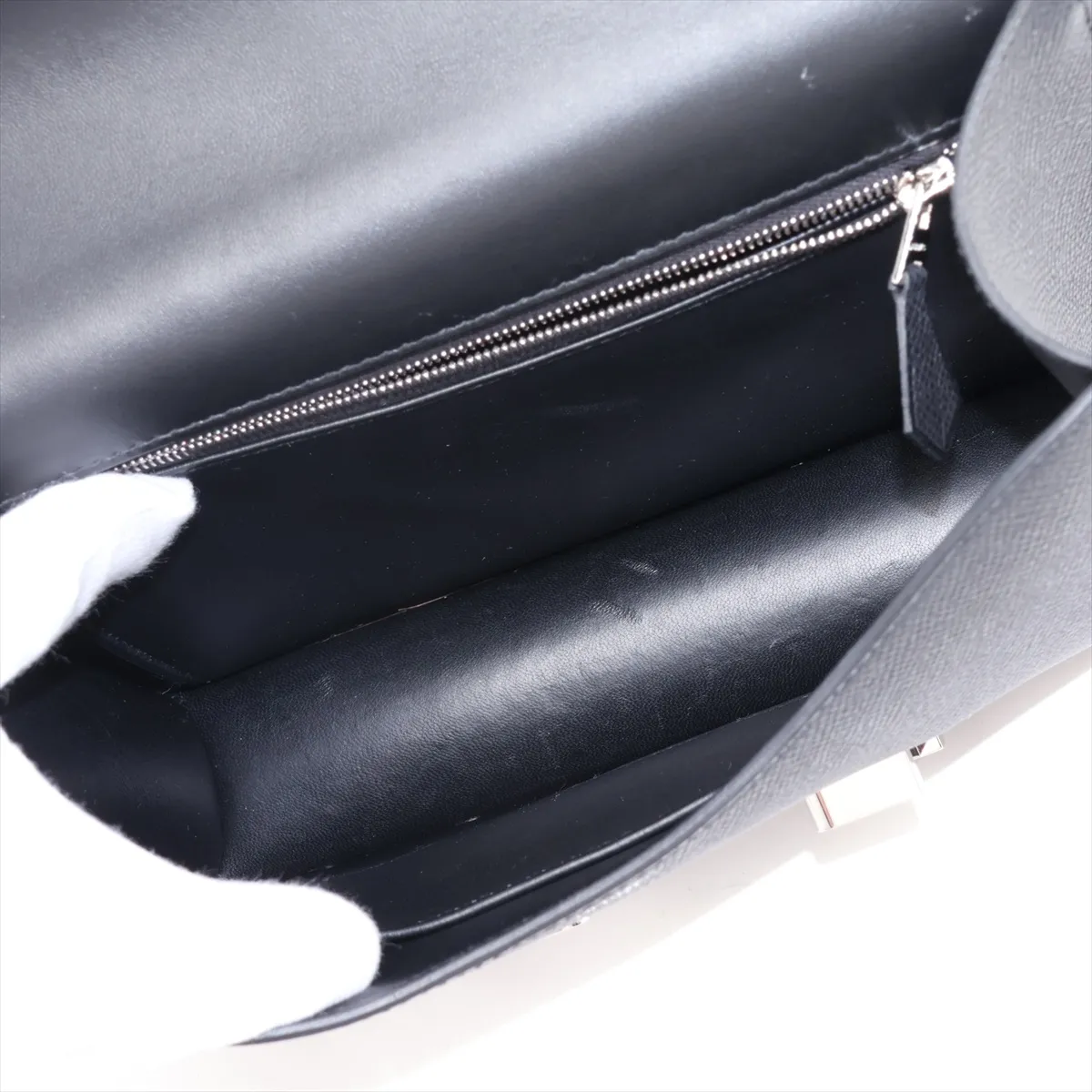 [Individually packaged] Hermes Constance 24 Miroir Veau Epsom Black Silver Hardware K:2025 with mirror — view 7