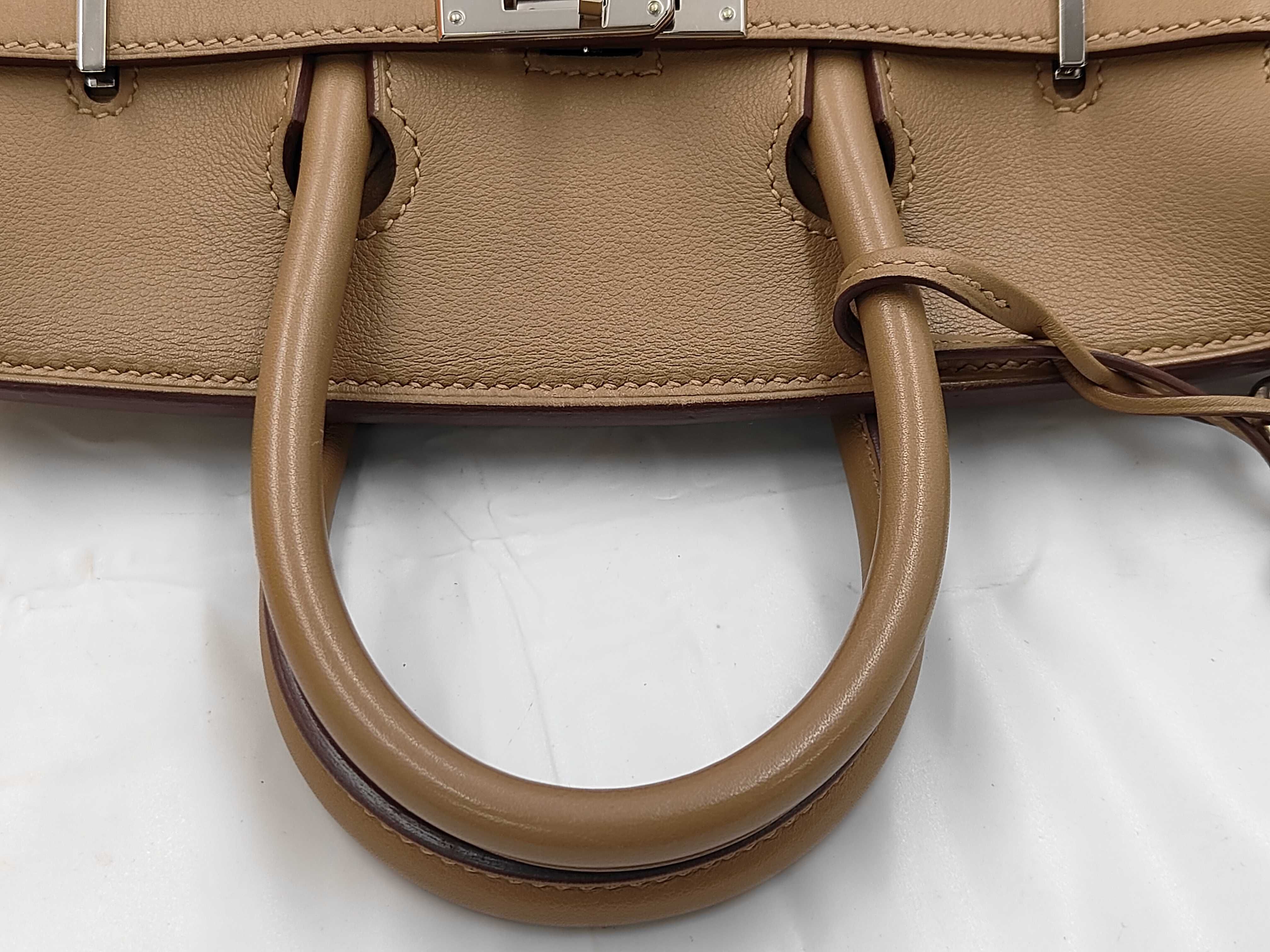 Birkin 25 handbag with silver hardware — view 3