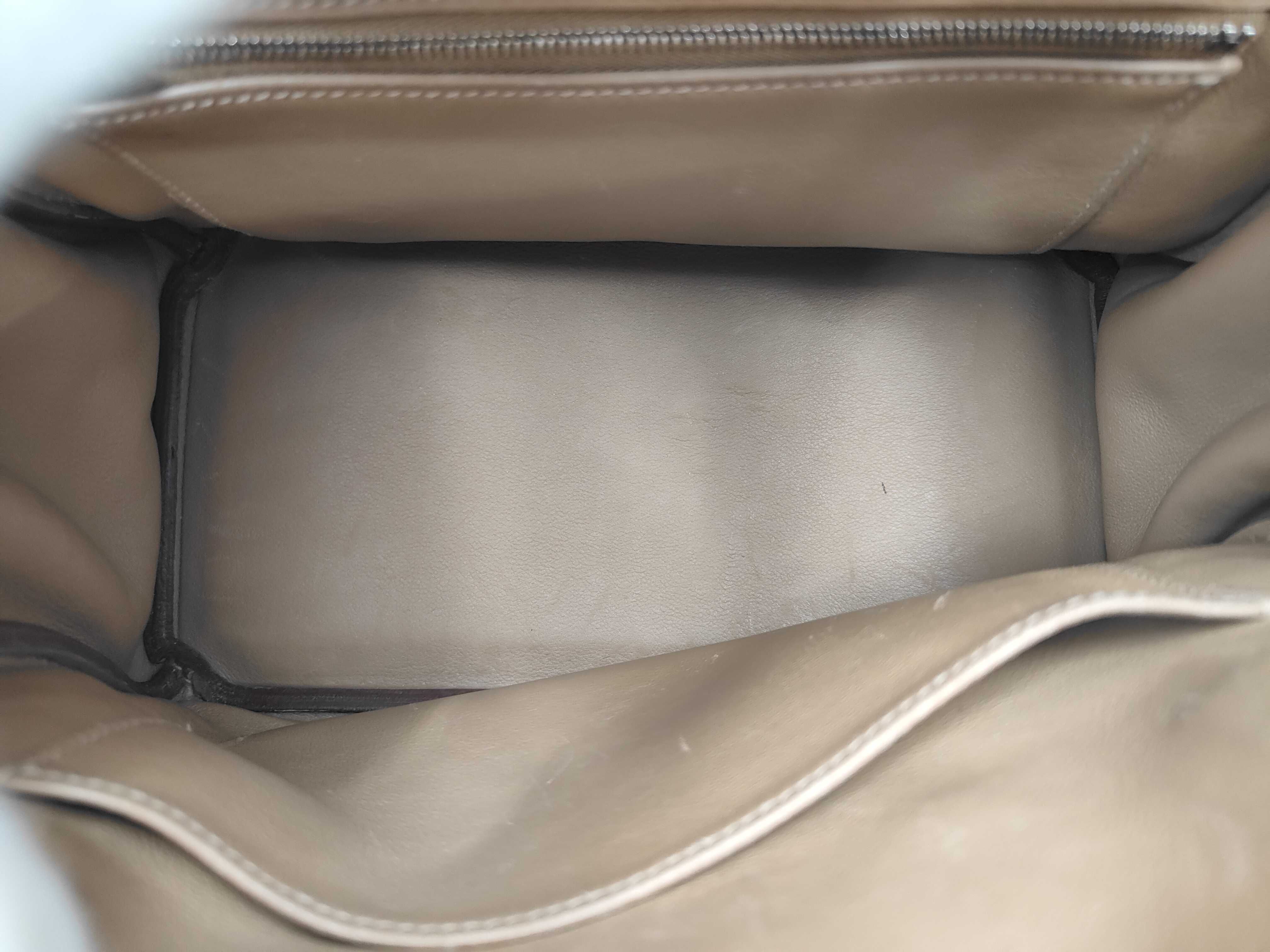 Birkin 25 handbag with silver hardware — view 9