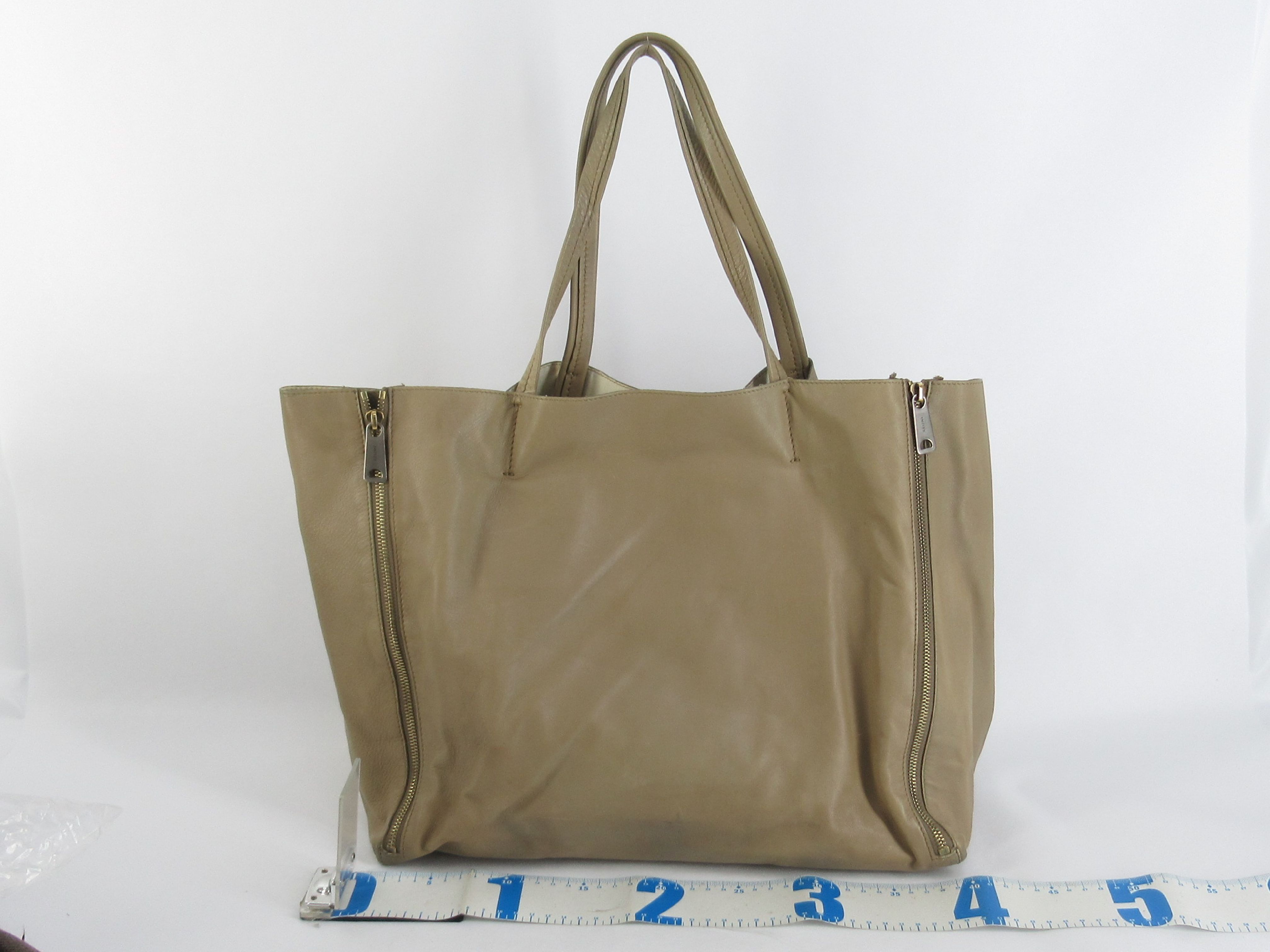 Horizontal Cabas Tote Bag with Side Zip — view 2