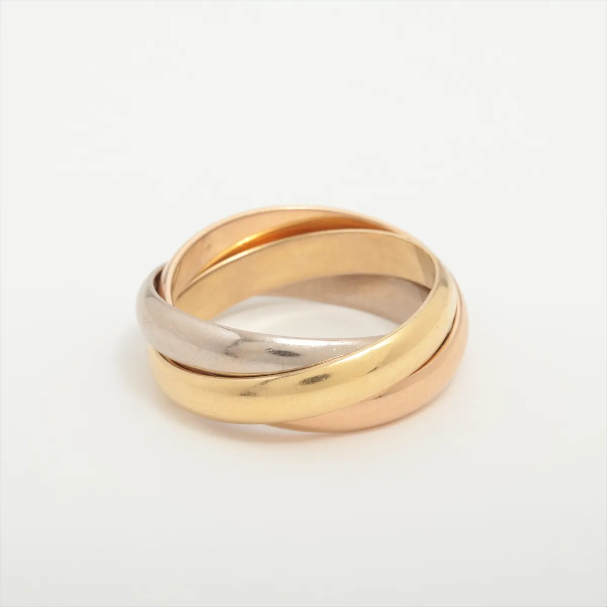 Trinity Ring 750(YG×PG×WG) 8.9g 54 TQ2289 Wax Eye — view 2