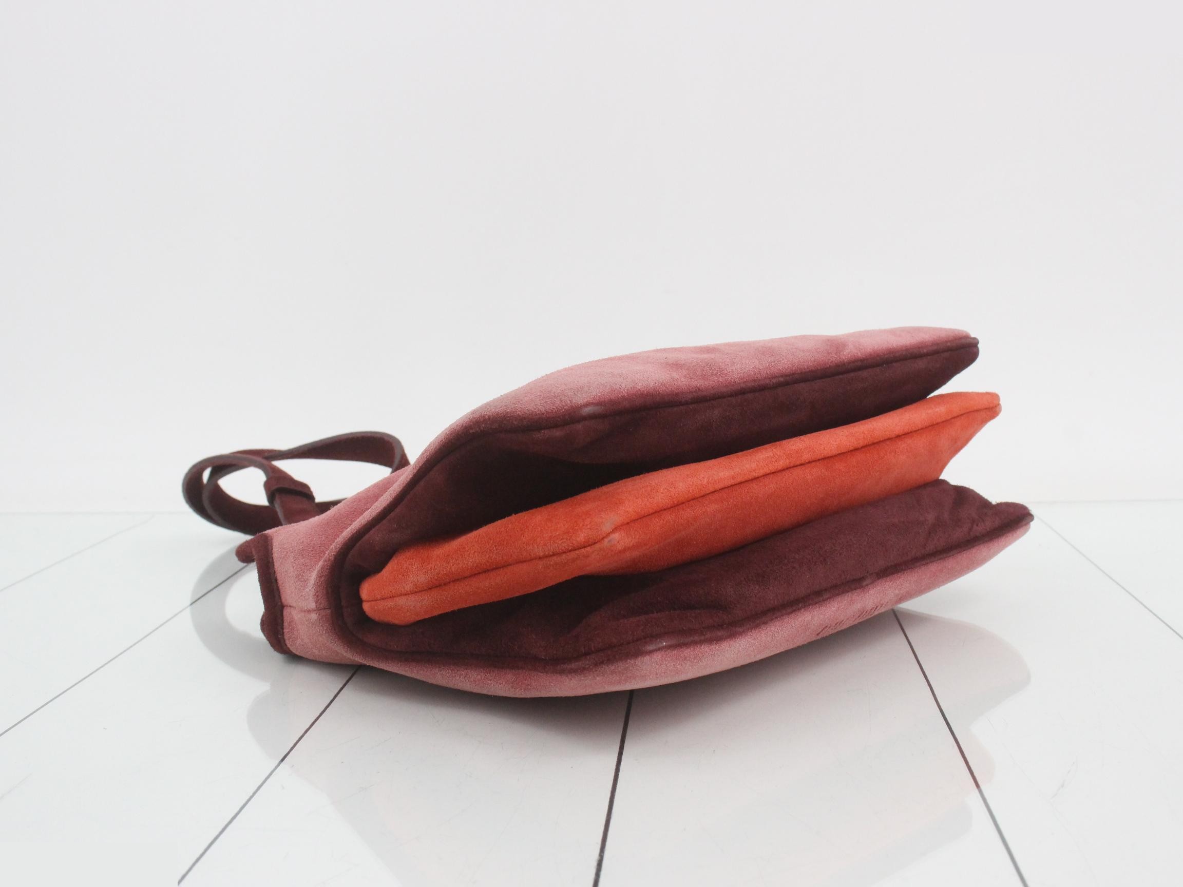 Handbag, Suede, Pink — view 5