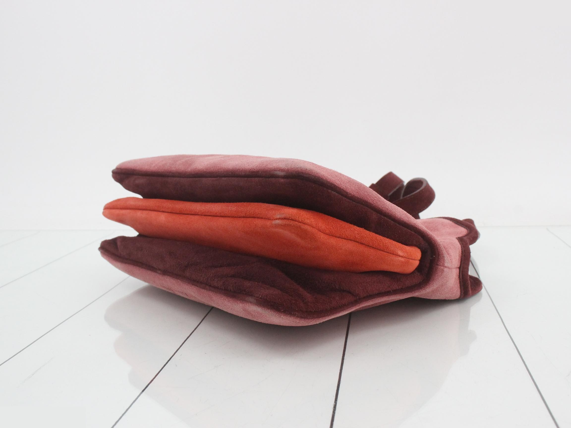 Handbag, Suede, Pink — view 6