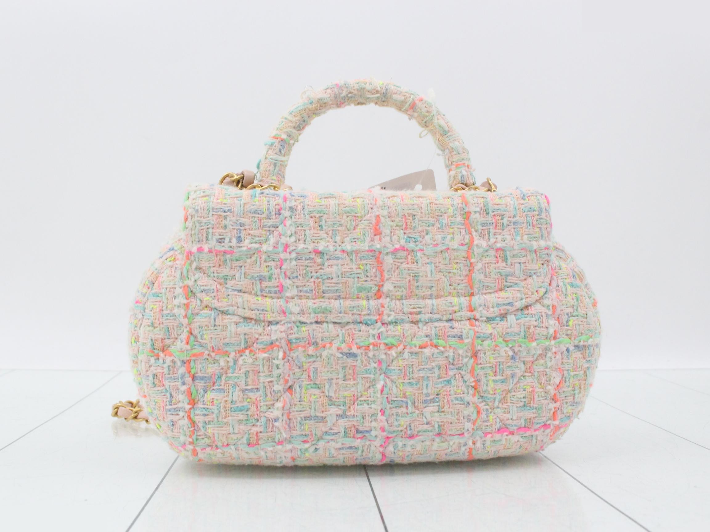 Matelassé Tweed Handbag/Shoulder Bag (2-Way) — view 2