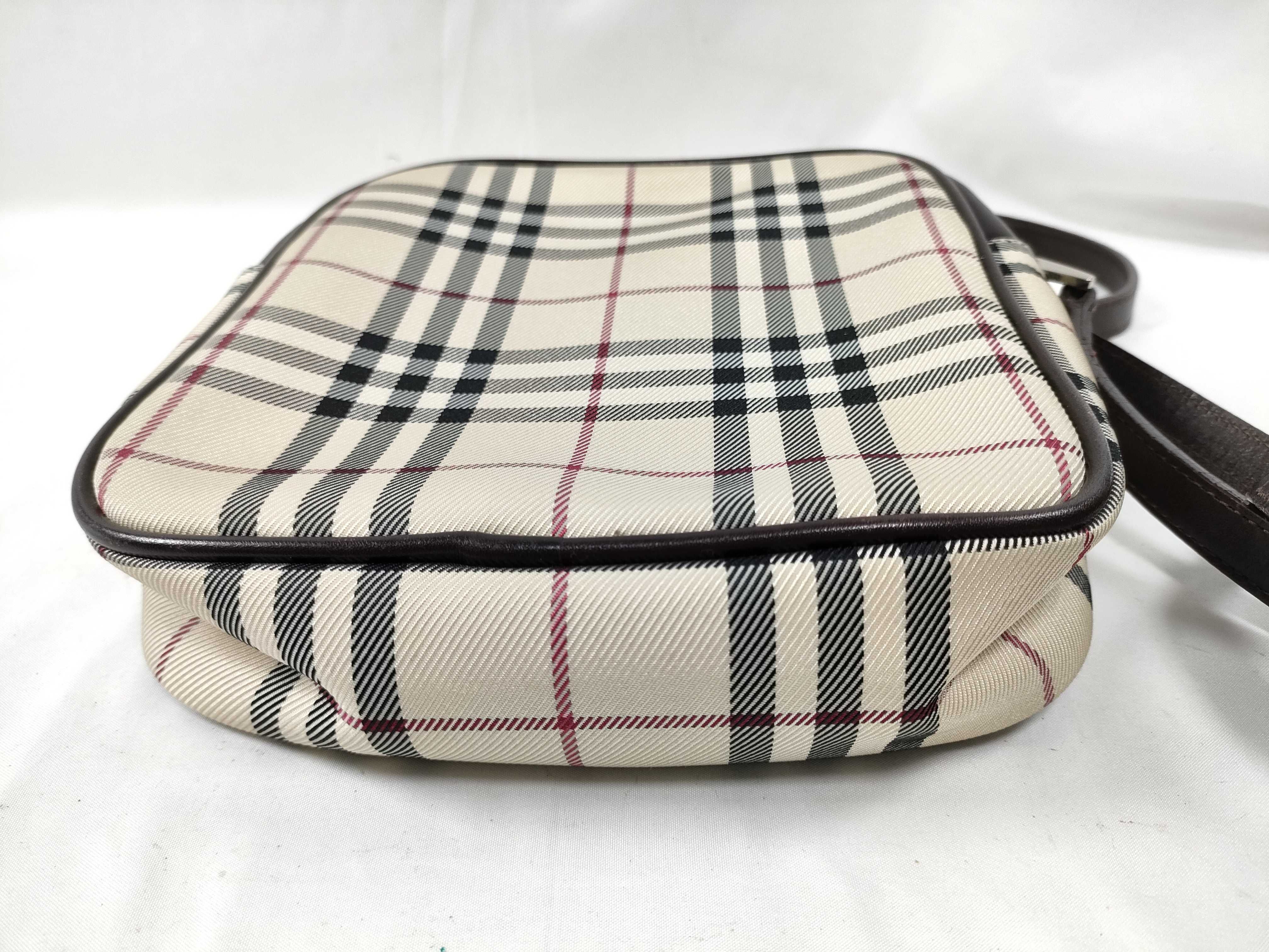 Nova Check Canvas Leather Shoulder Bag — view 3