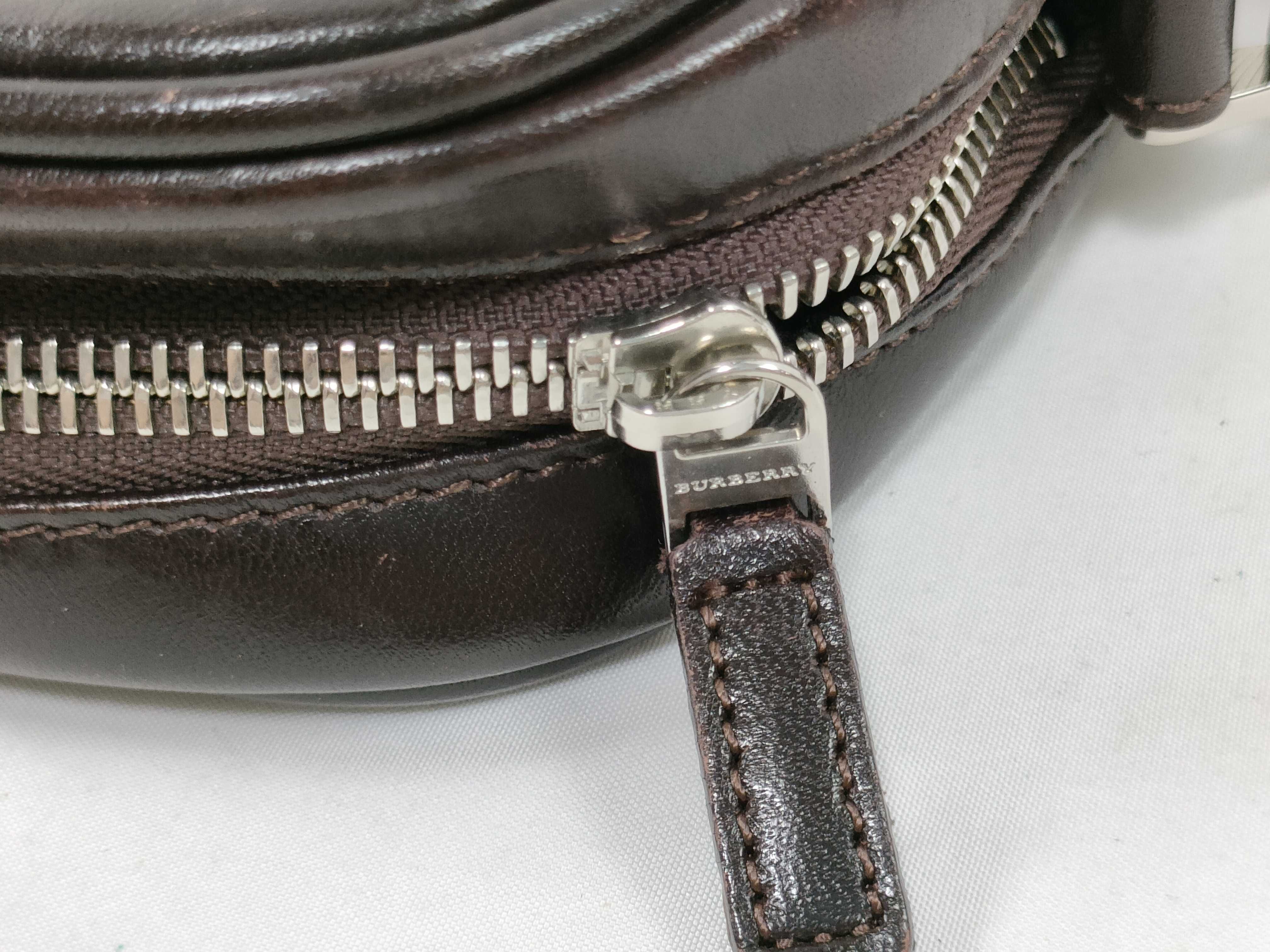 Nova Check Canvas Leather Shoulder Bag — view 10