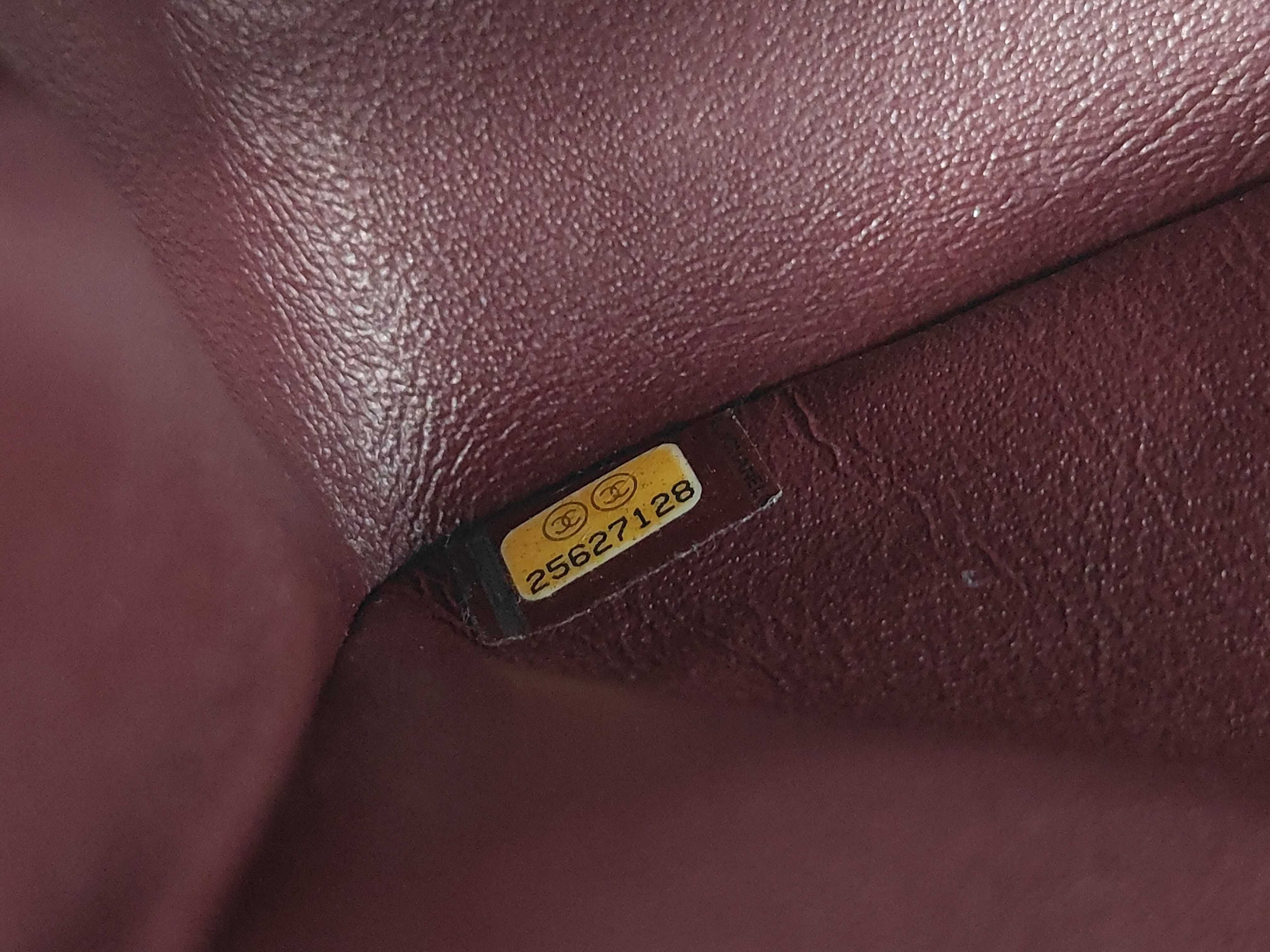 Matelassé 25 Lambskin Black Silver Hardware Double Flap Bag (Serial Number 25) — view 13