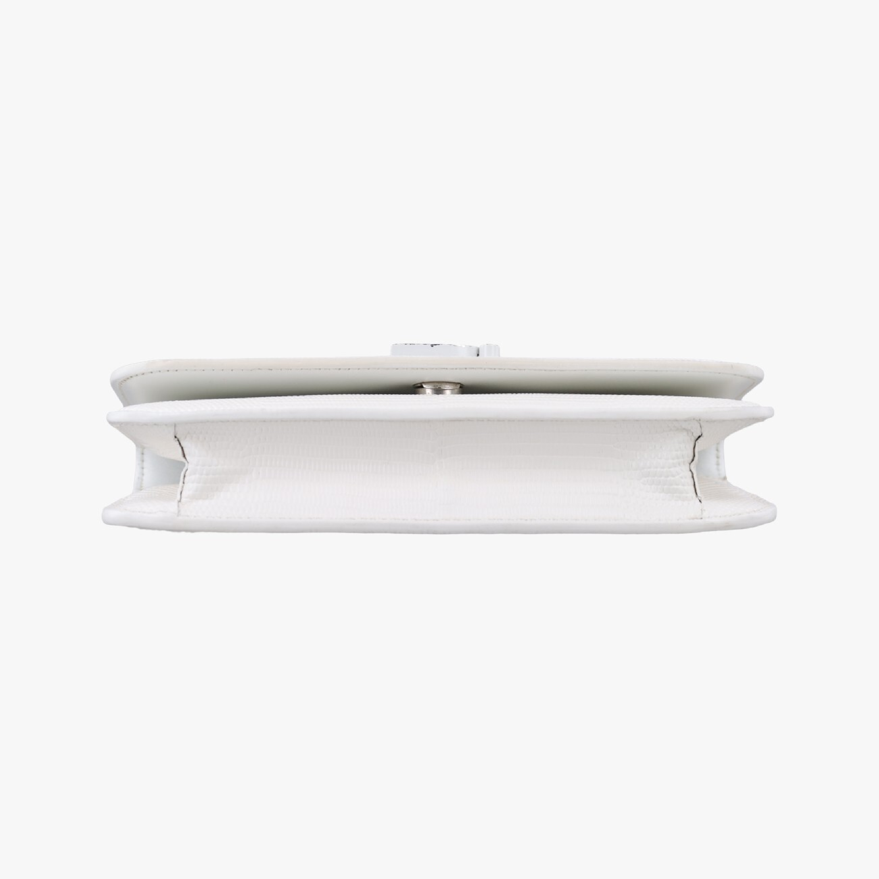 B. logo white leather shoulder bag 593615.9000.U.568148 — view 3
