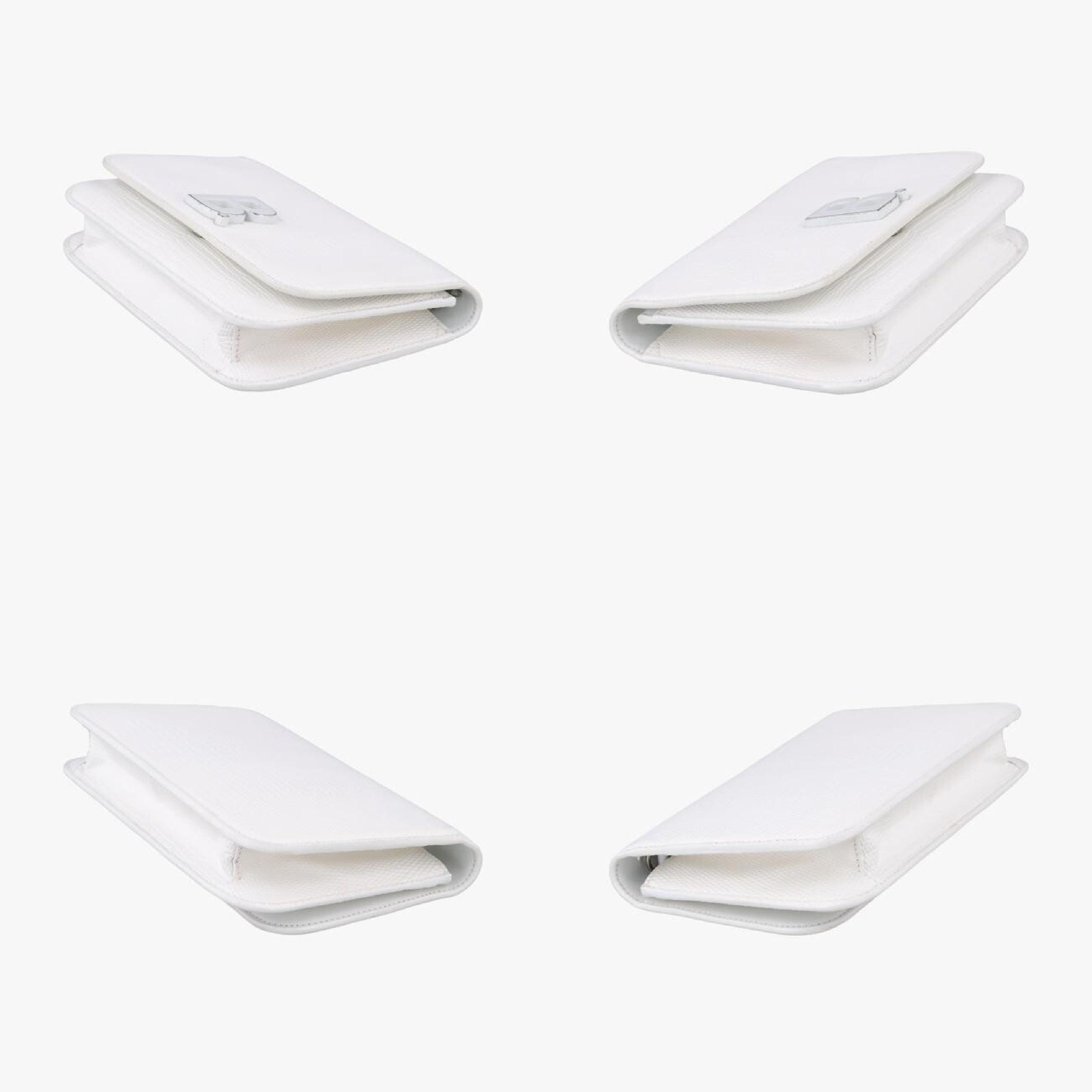 B. logo white leather shoulder bag 593615.9000.U.568148 — view 4