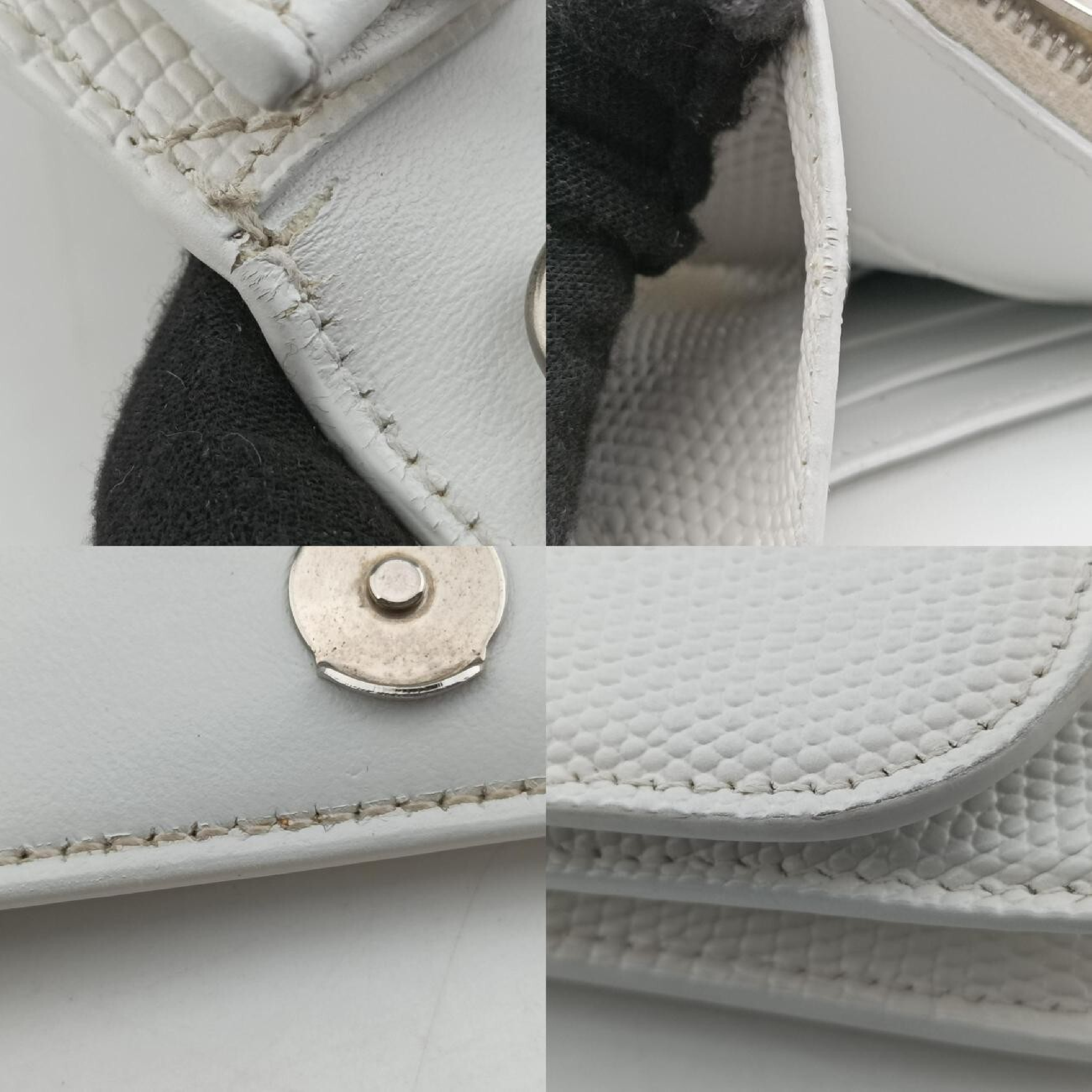B. logo white leather shoulder bag 593615.9000.U.568148 — view 10