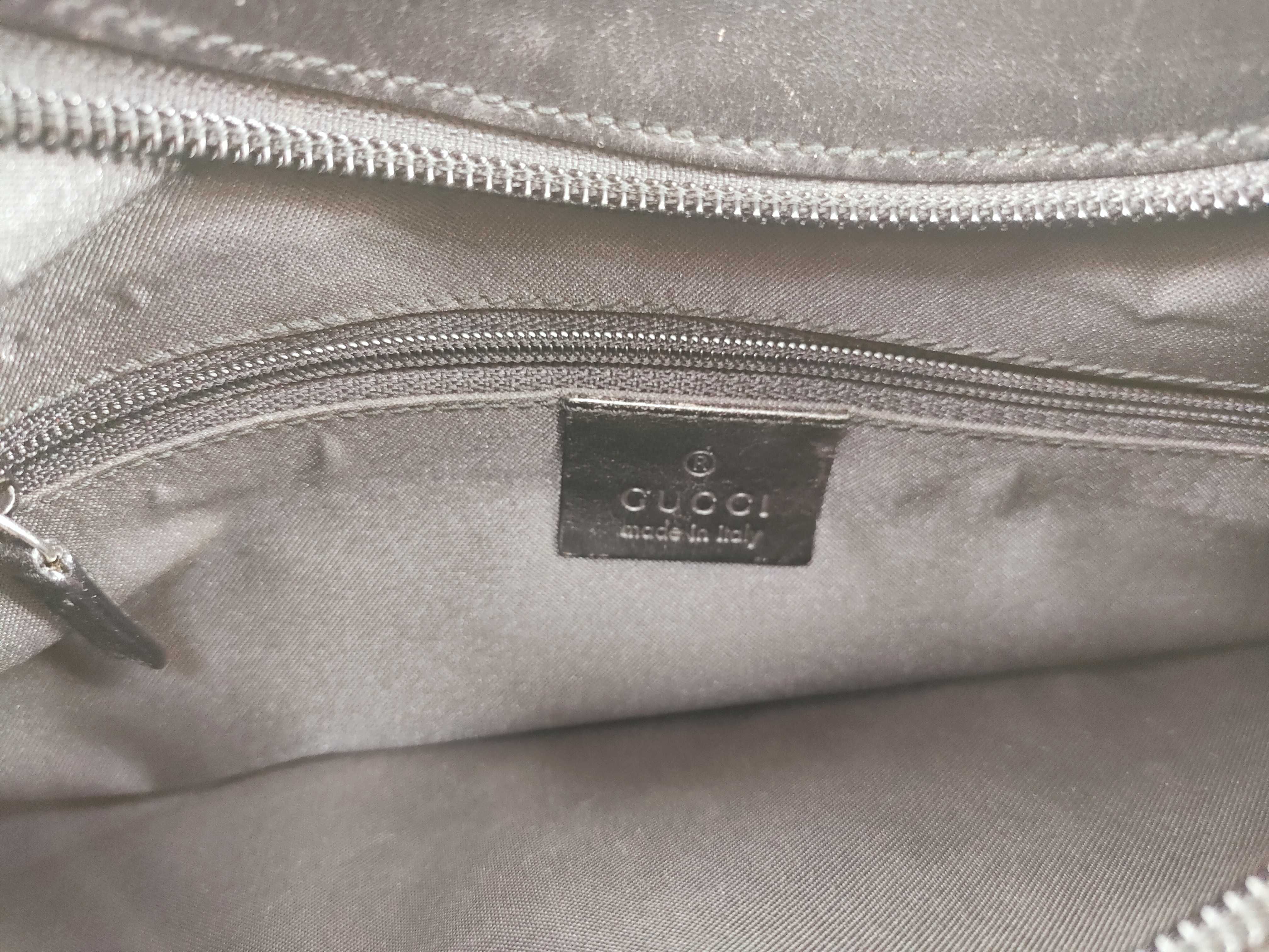 GG Suede Shoulder Bag with Metal Handle — view 11