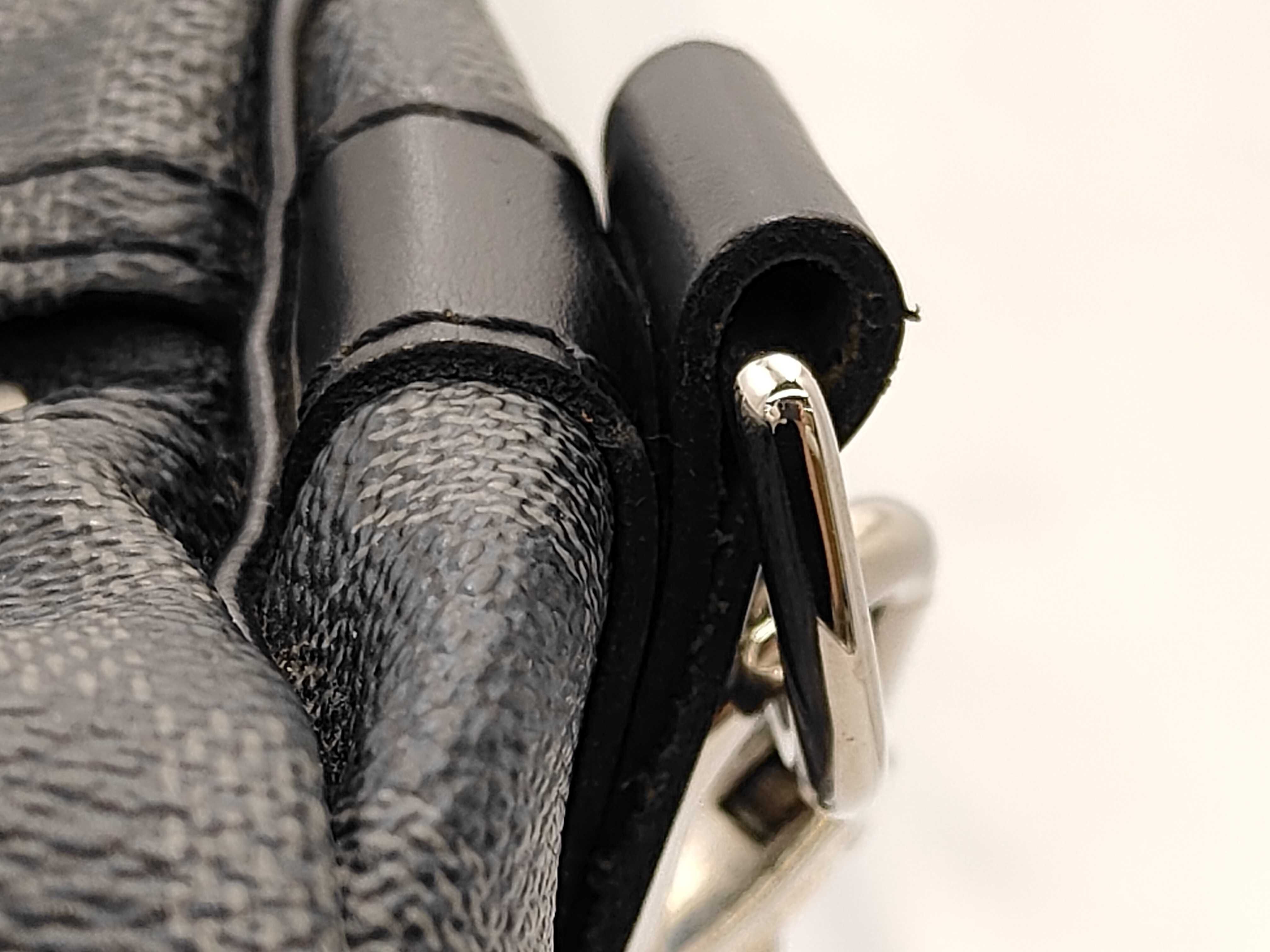 N41413 Damier Graphite Keepall 55 Bandoulière Boston Bag with Shoulder Strap, Name Tag, Handle Strap, and Padlock — view 8
