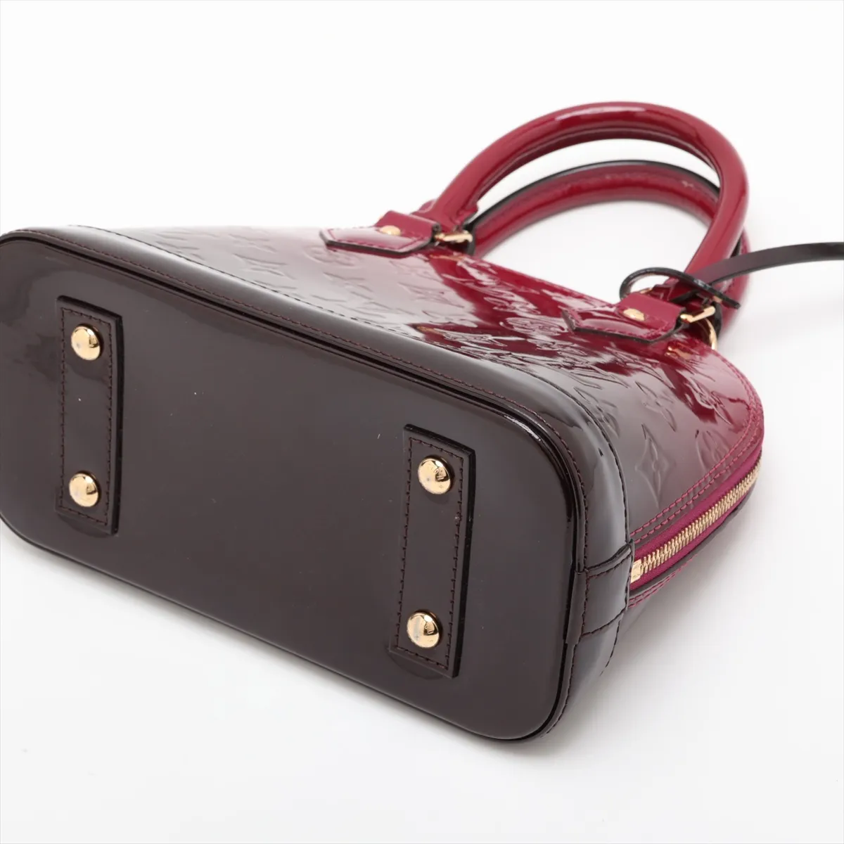 Vernis Alma BB M90322 SN2147 Burgundy. RFID detected. Clochette strap coating peeling. — view 3