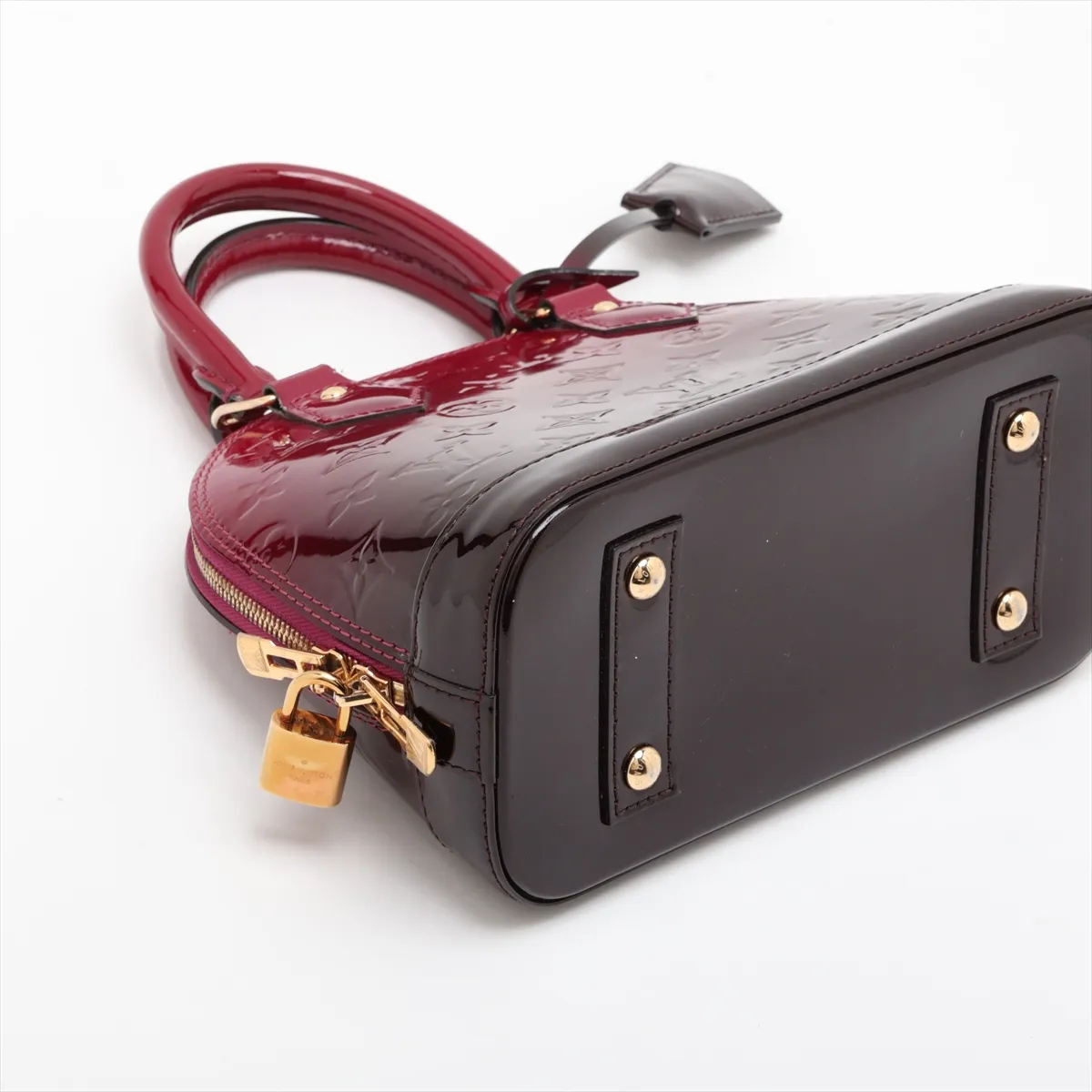 Vernis Alma BB M90322 SN2147 Burgundy. RFID detected. Clochette strap coating peeling. — view 4