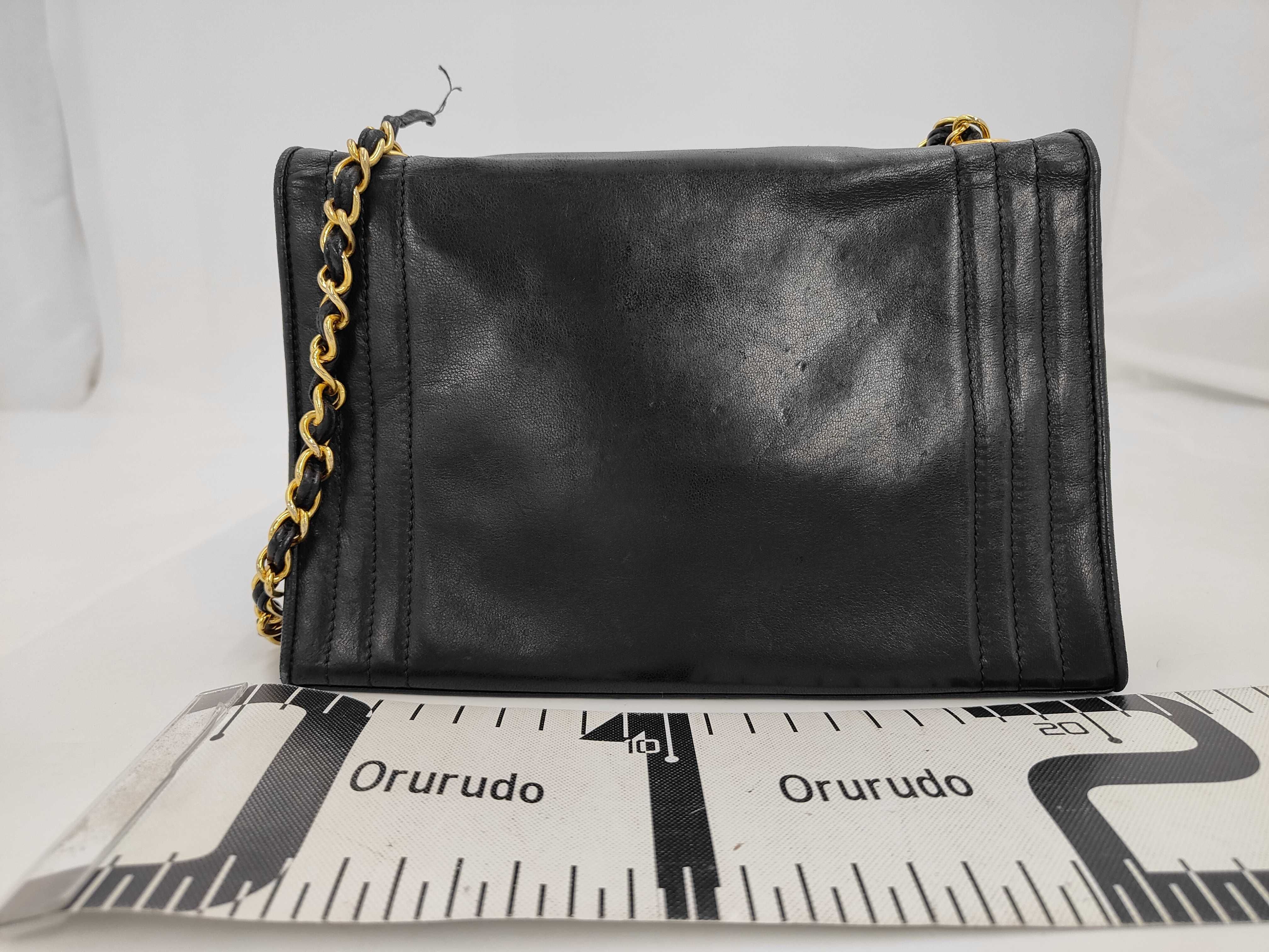Coco Mark Lambskin Chain Shoulder Bag, Black, 0405381 (Shoulder Bag) — view 2