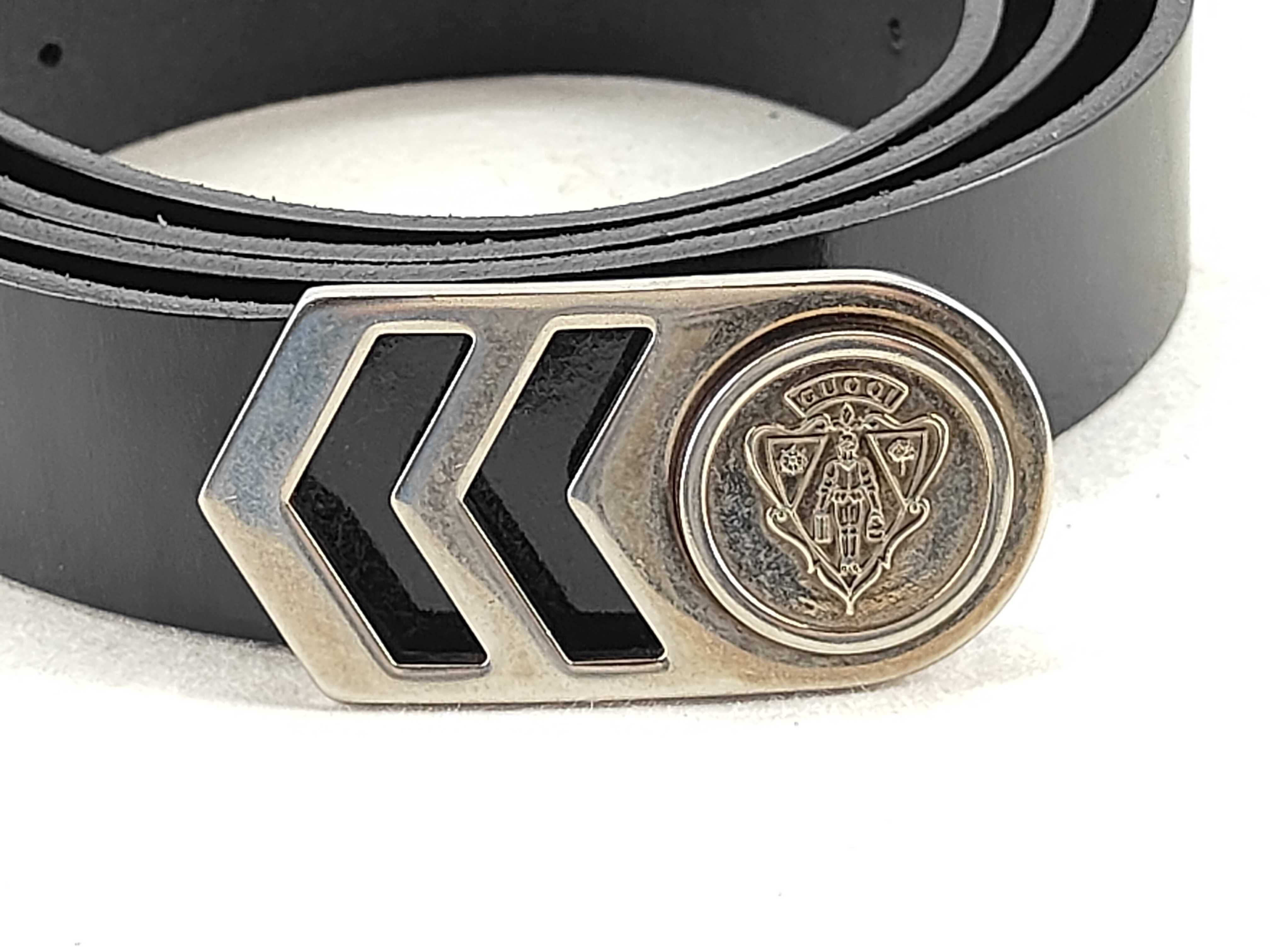 logo buckle leather belt — view 2