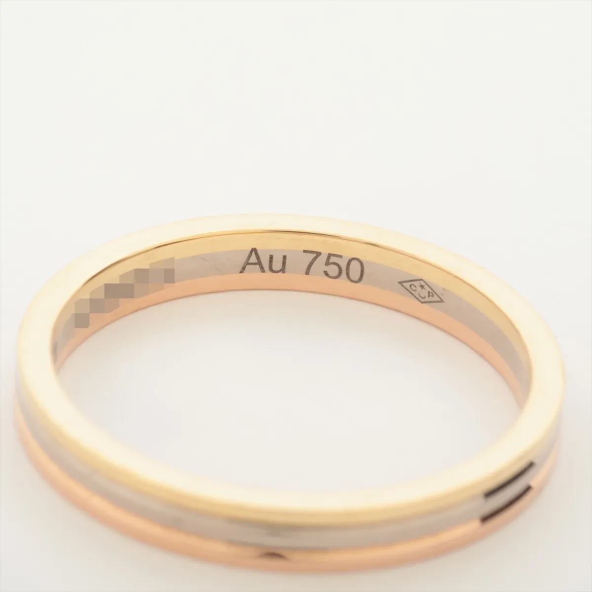 Vendôme Louis Cartier Three-Color Ring 750 (Yellow Gold x Pink Gold x White Gold) 2.5g 51 472BIQ — view 4
