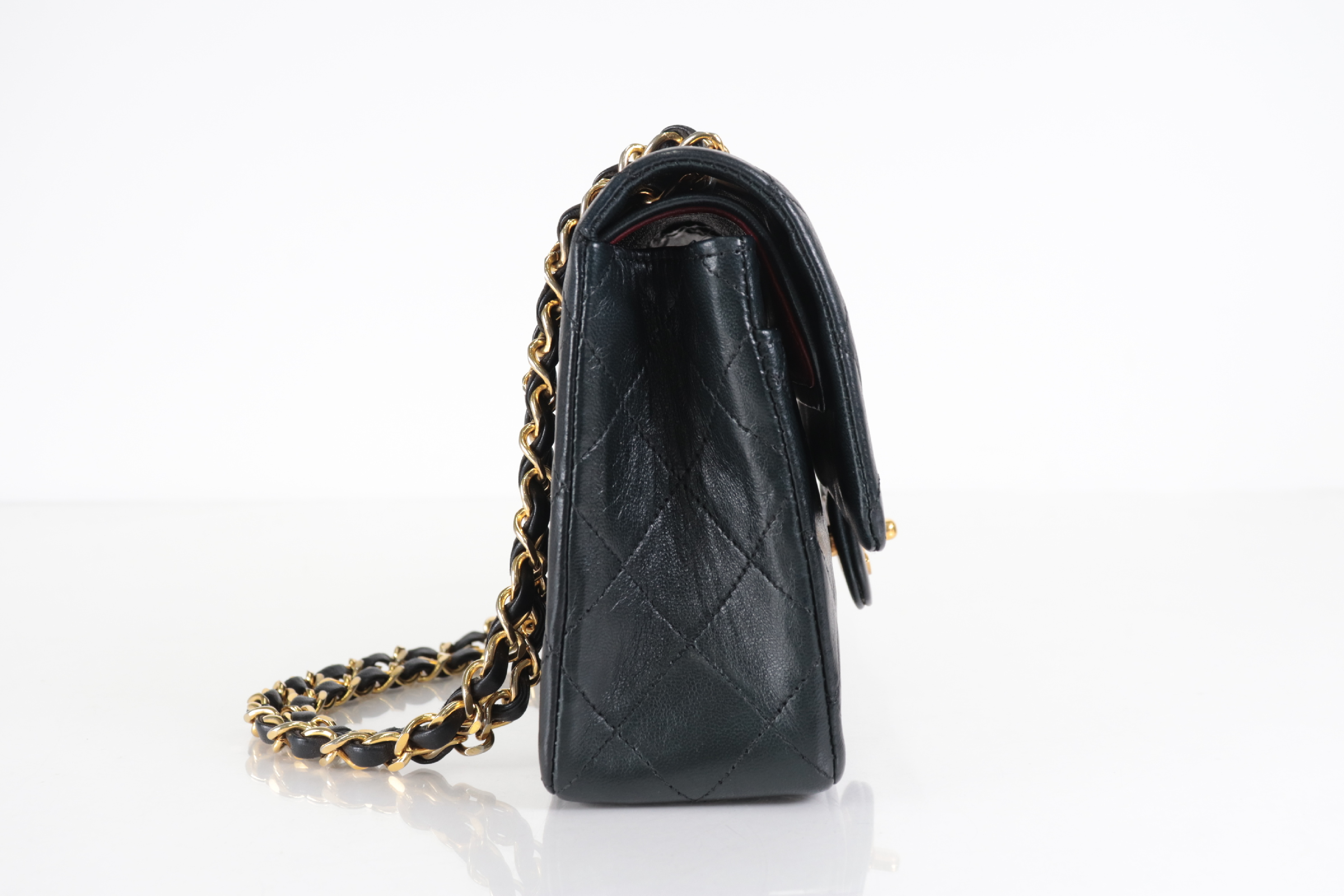W-Flap 23 Lambskin Chain Shoulder Bag (Serial Number 0) — view 4