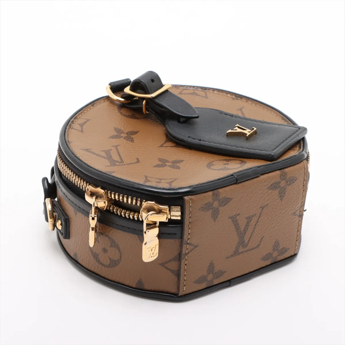 Monogram Reverse Mini Boite Chapeau M68276 PL4169 Brown — view 4