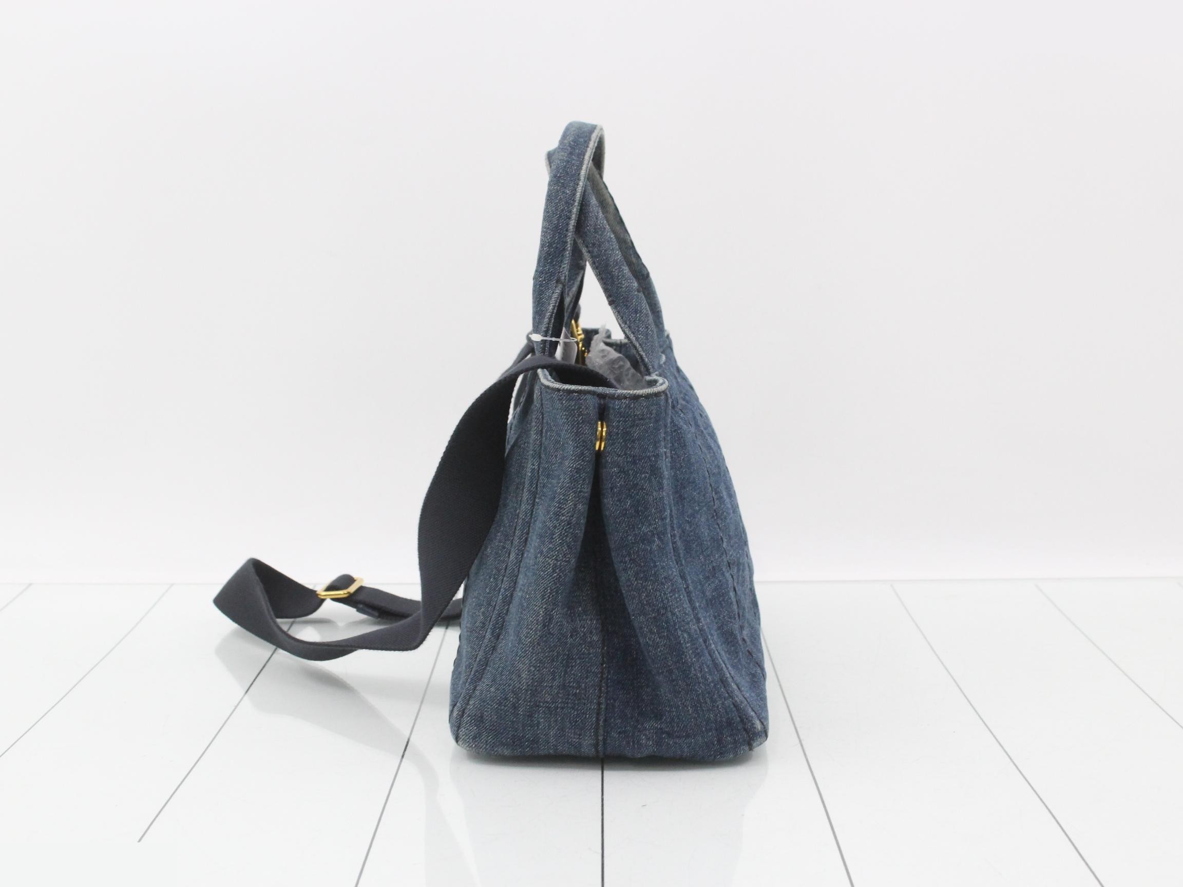 Denim Canapa Tote 2-Way Bag — view 3