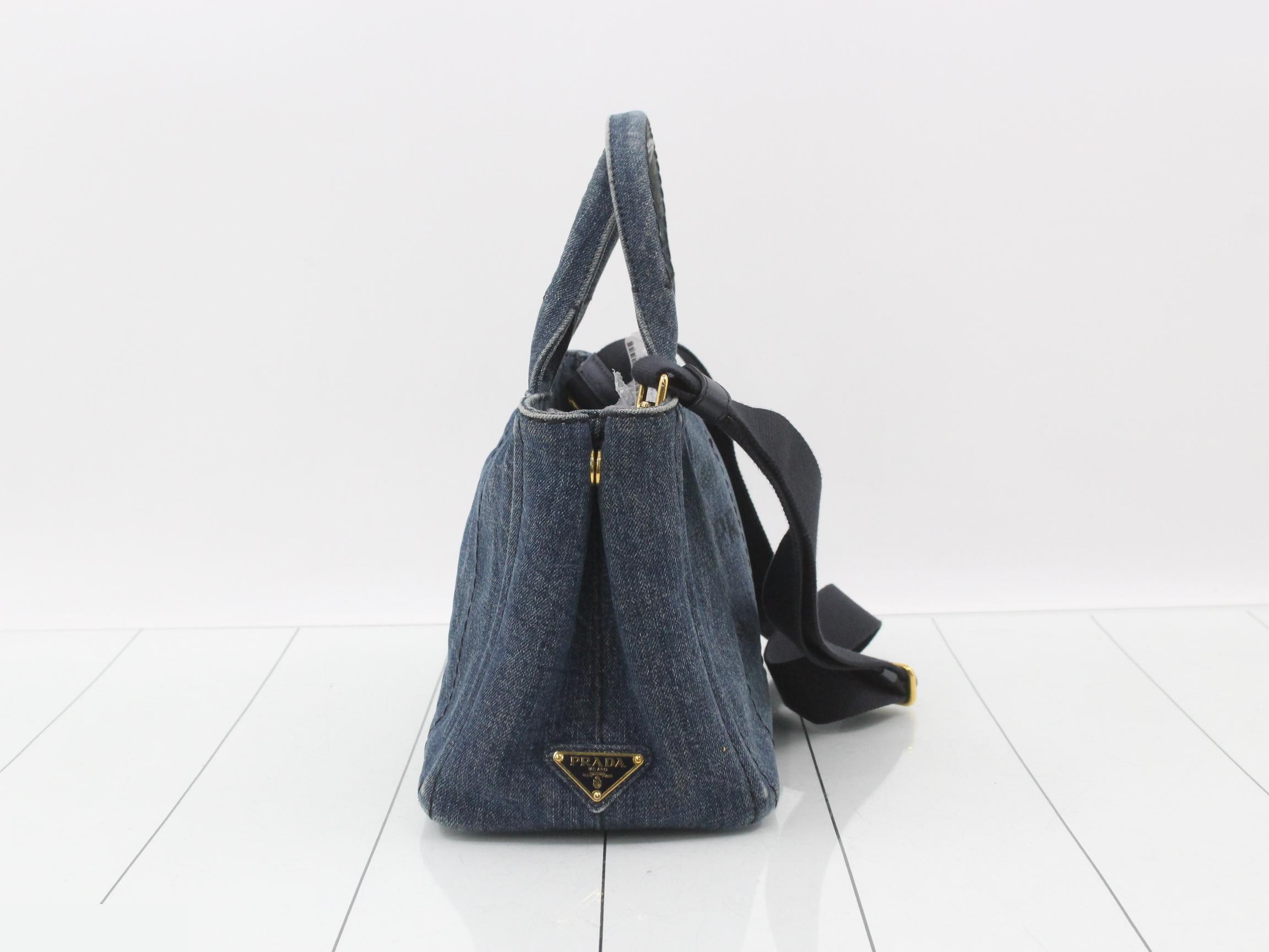 Denim Canapa Tote 2-Way Bag — view 4