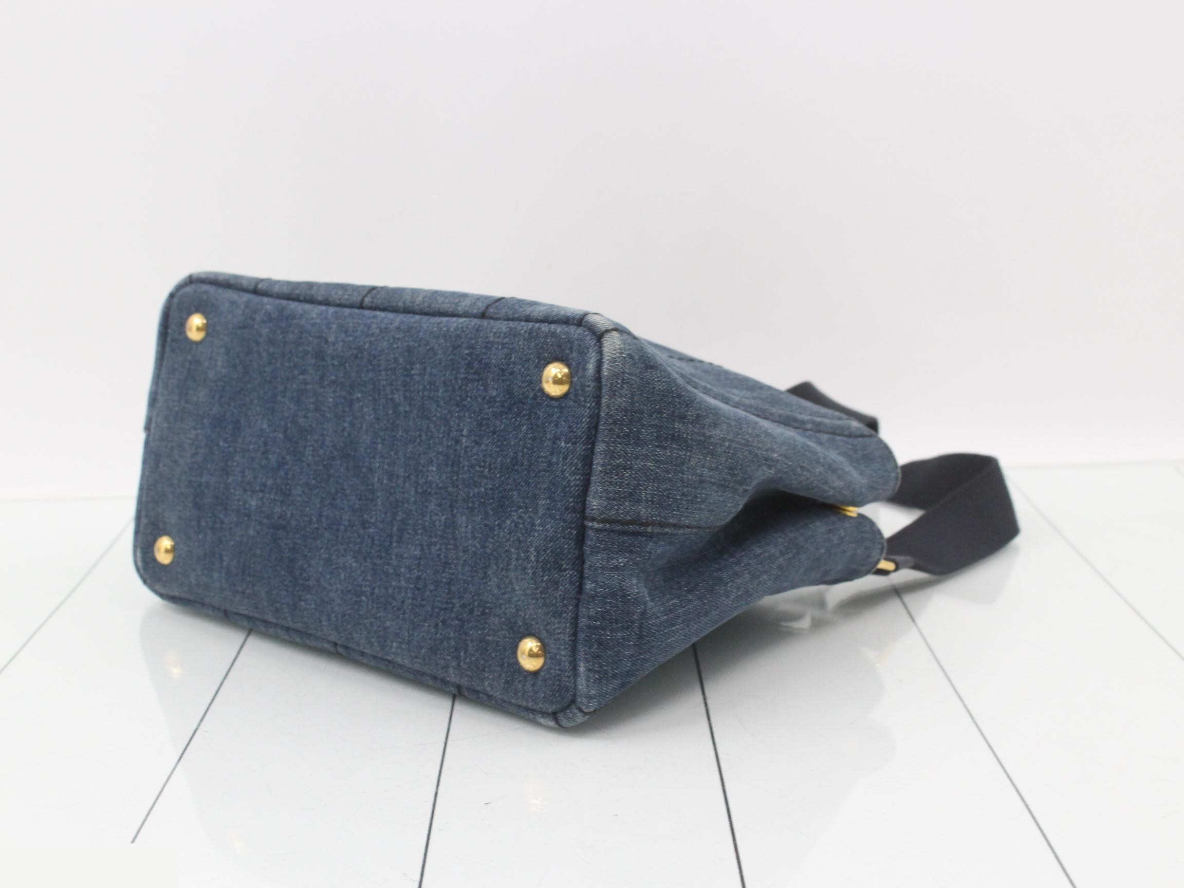 Denim Canapa Tote 2-Way Bag — view 6
