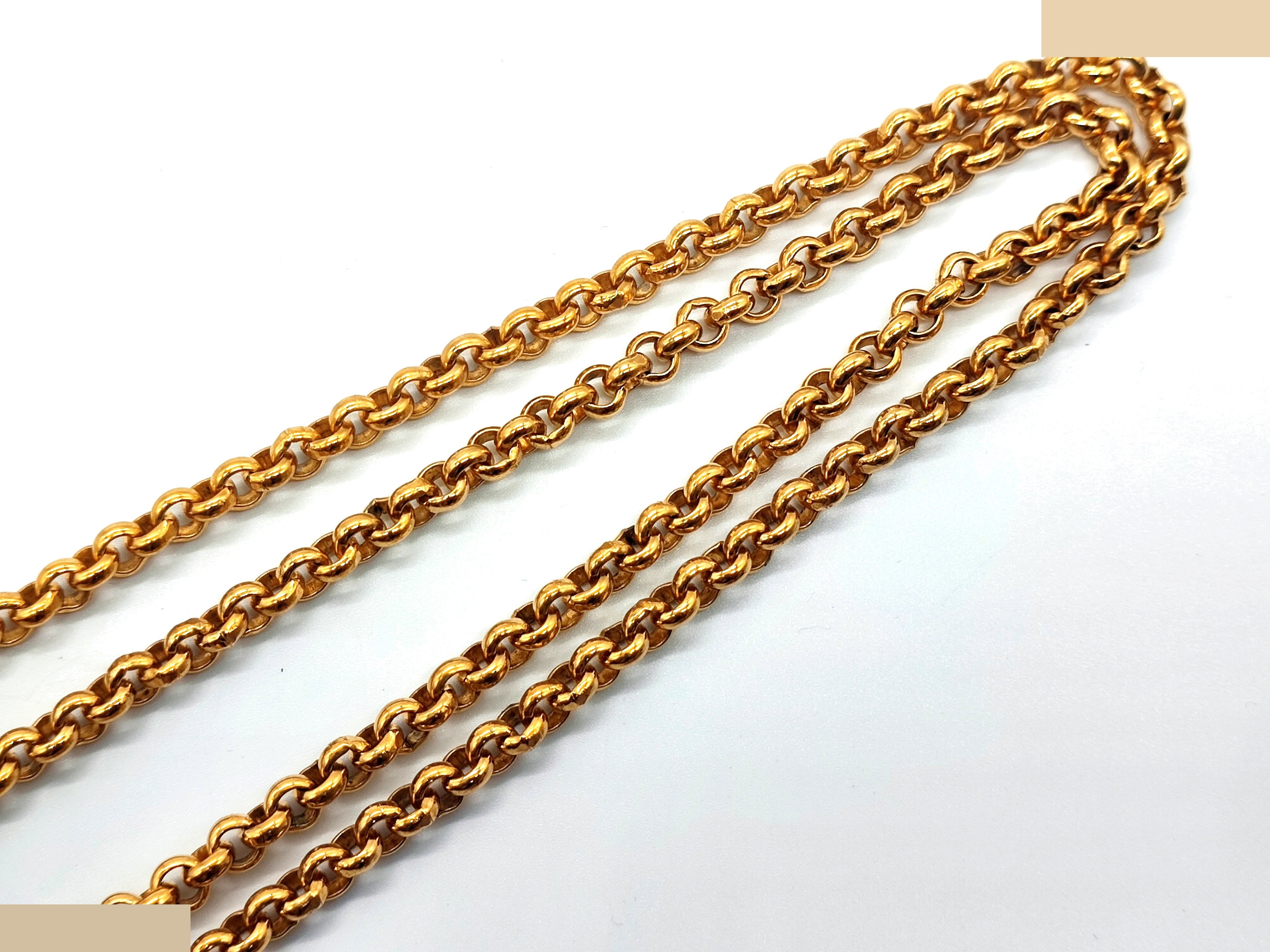 Coco Mark Turnlock Teardrop Swing Necklace 96P — view 6