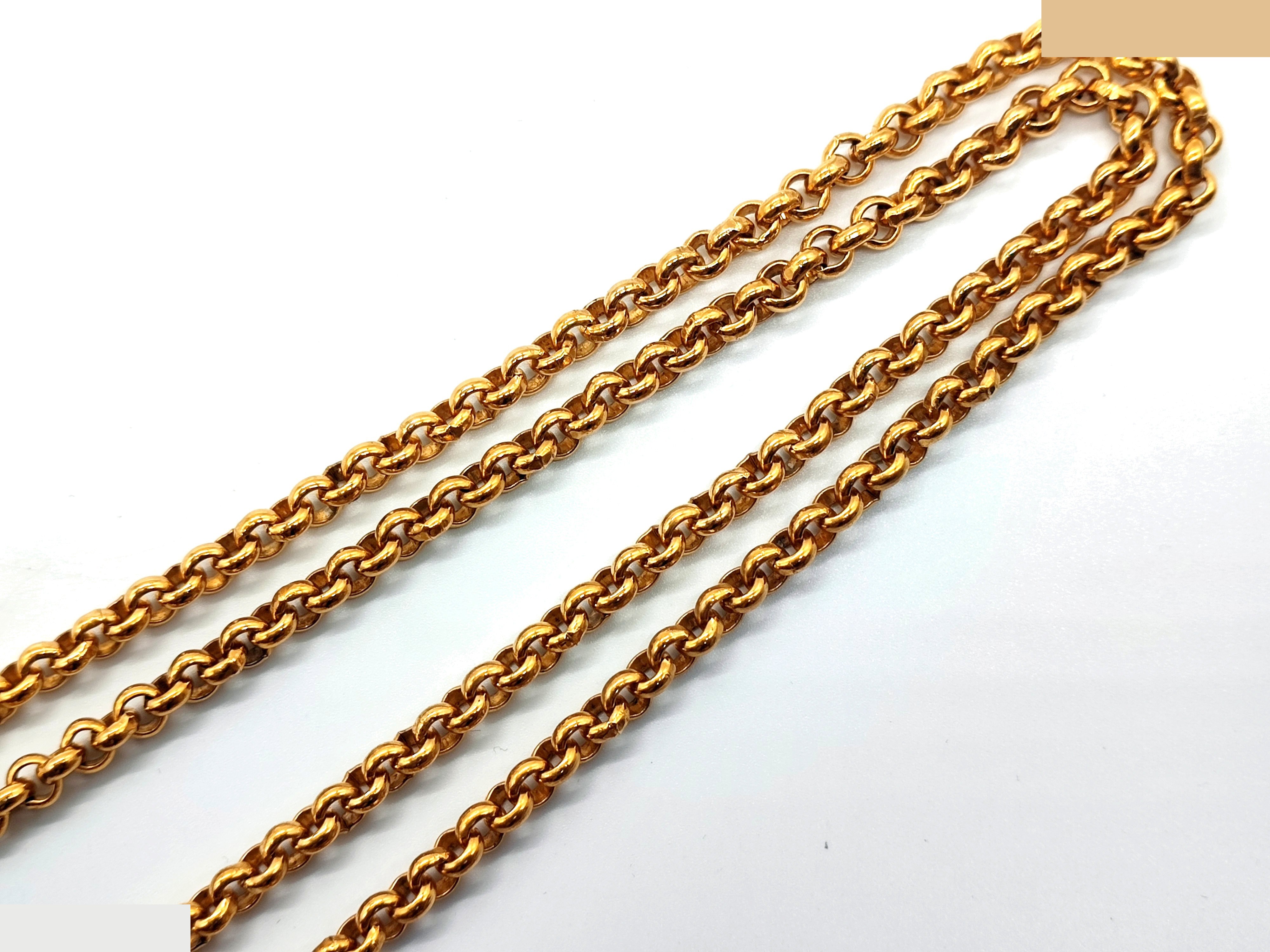 Coco Mark Turnlock Teardrop Swing Necklace 96P — view 9