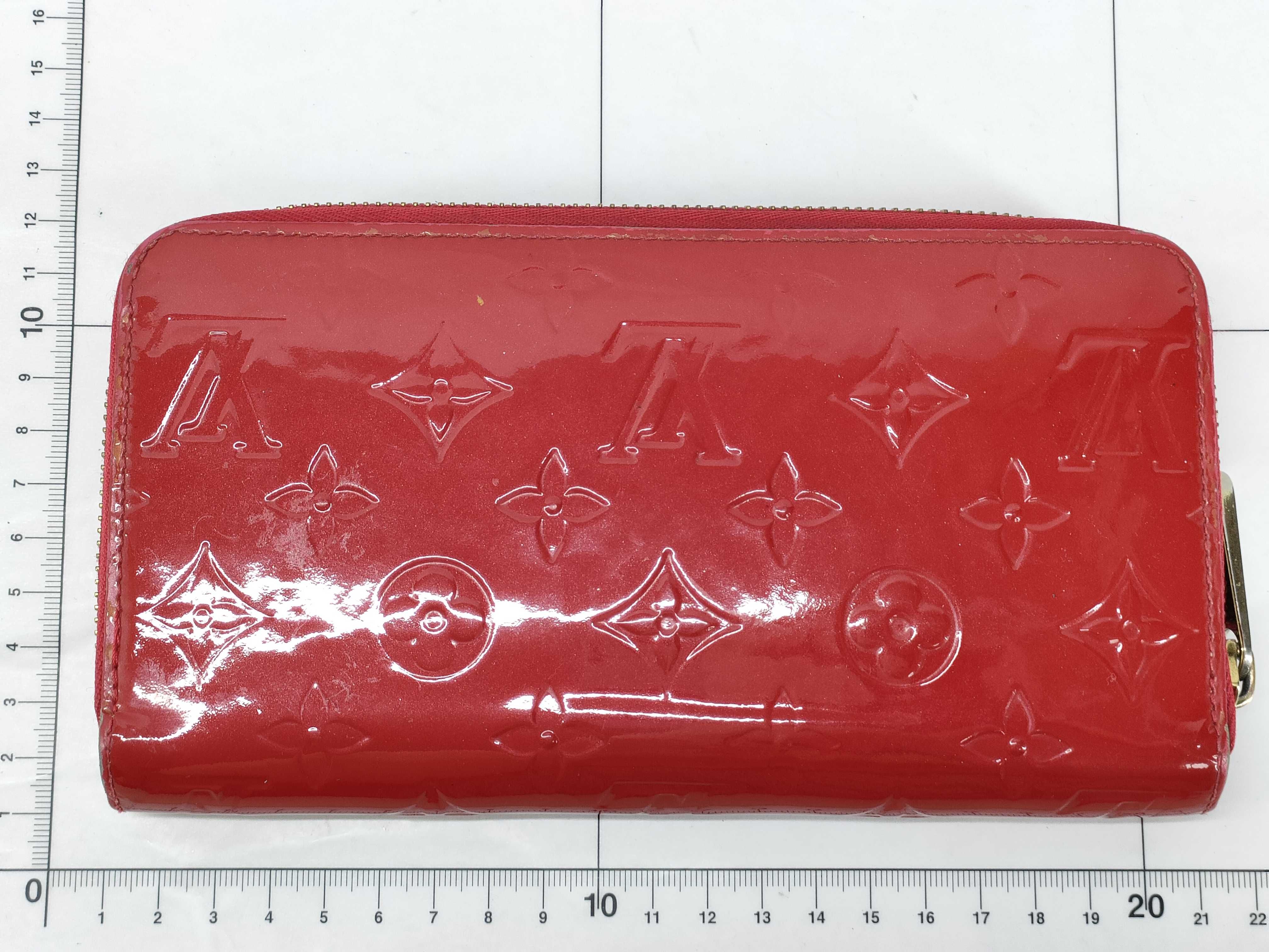 Vernis LV Vernis Round Zip Red Wallet — view 2